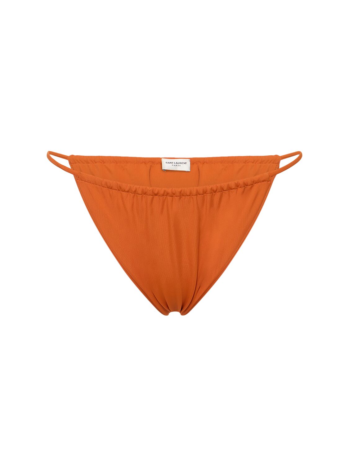 Saint Laurent Nylon Blend Bikini Bottom In Orange