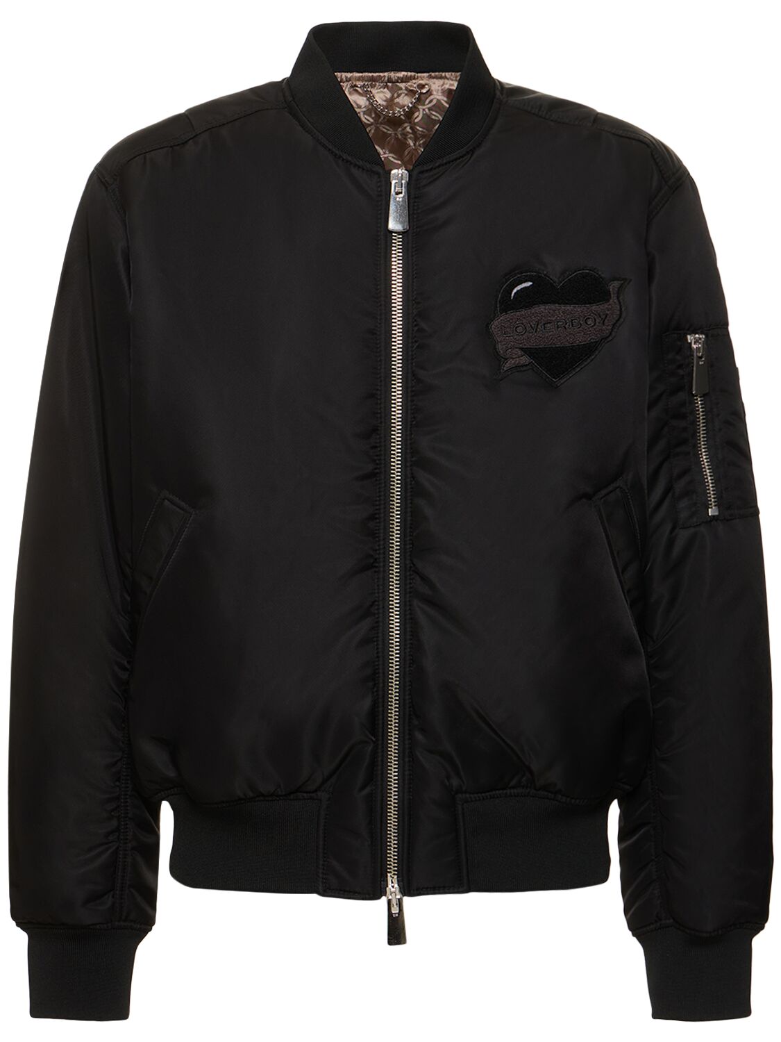 Shop Charles Jeffrey Loverboy Varsity Jacket In Black Aviator