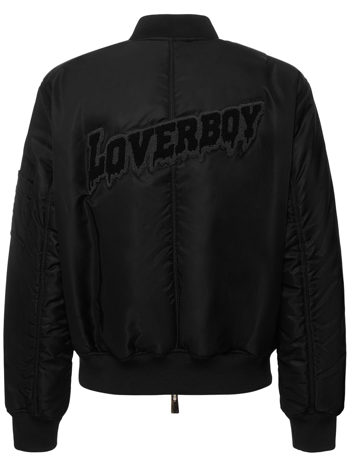 Shop Charles Jeffrey Loverboy Varsity Jacket In Black Aviator