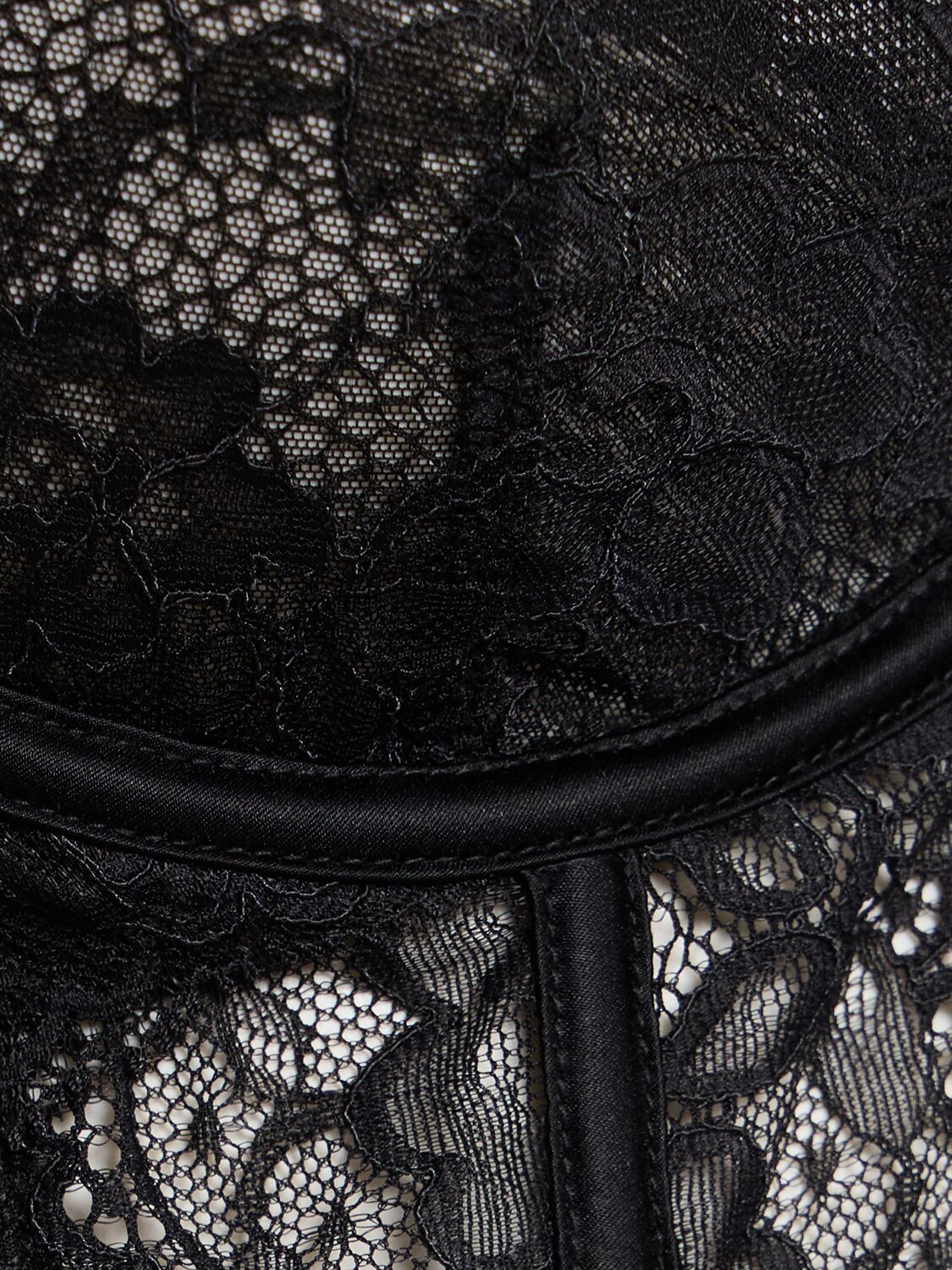 Shop Fleur Du Mal Naomi Lace Bodysuit In Black