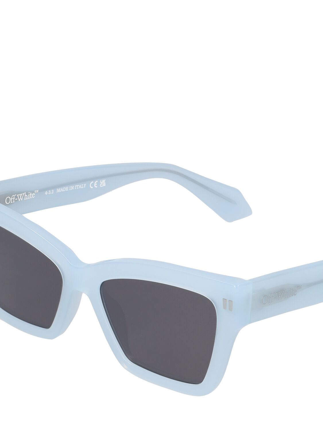 Shop Off-white Cincinnati Acetate Sunglasses In Light Blue