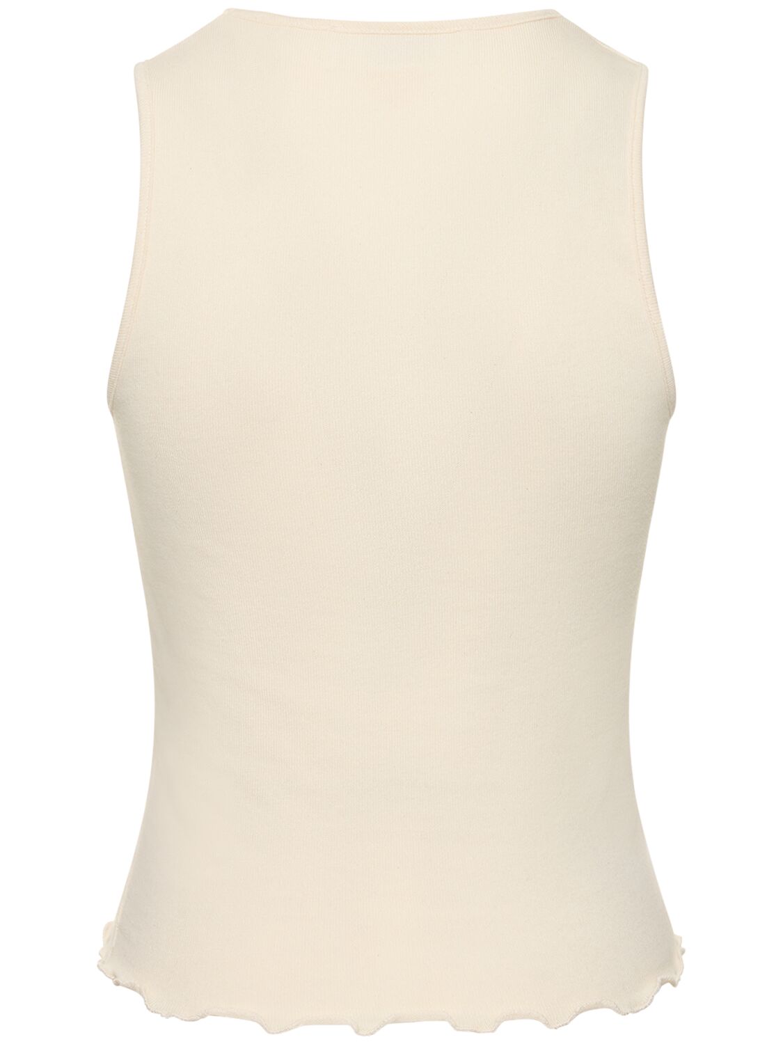 Shop Cannari Concept Printed Cotton Tank Top In White