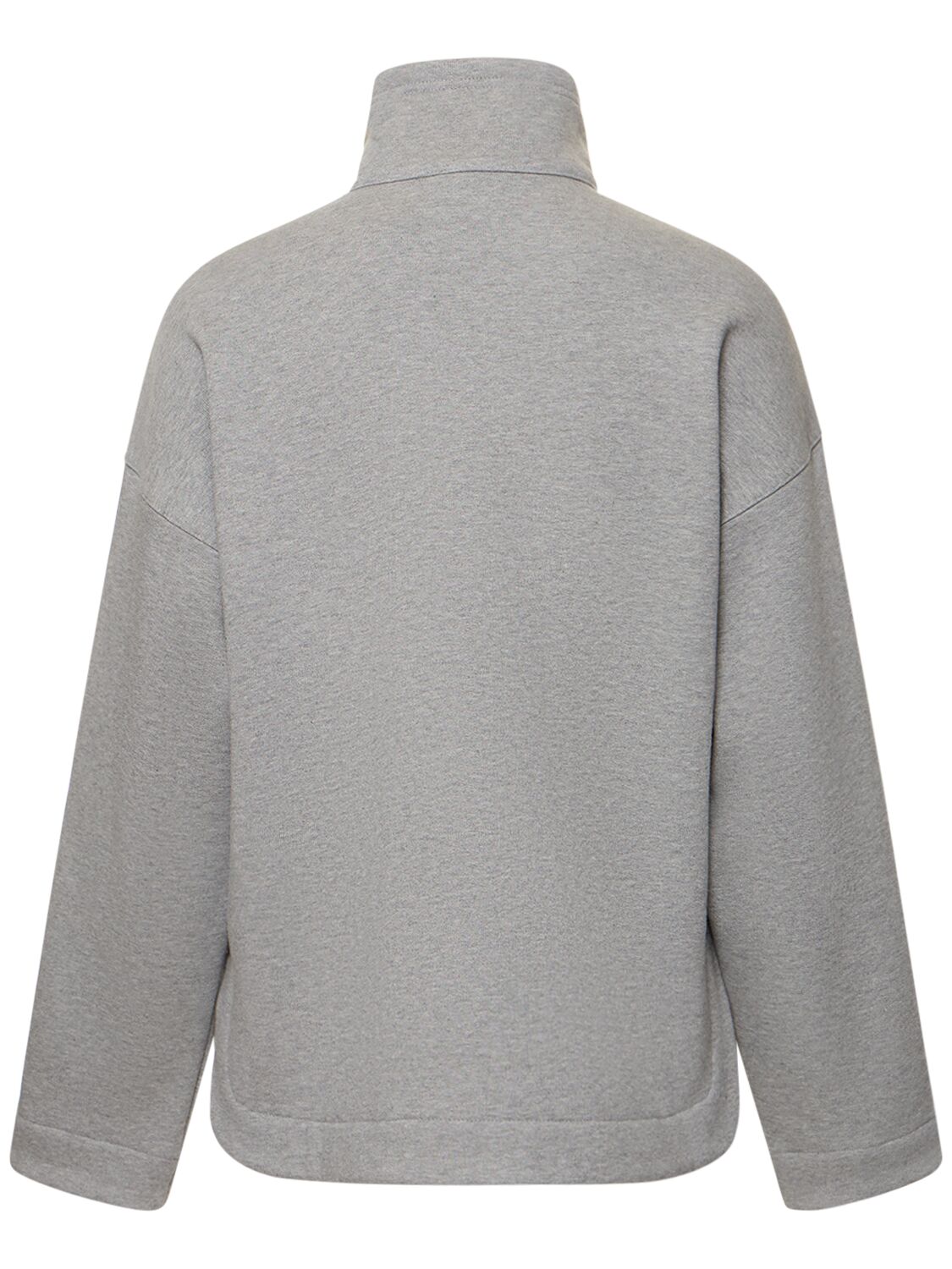 Shop Gucci Cotton Jersey Sweatshirt In Heather Grey