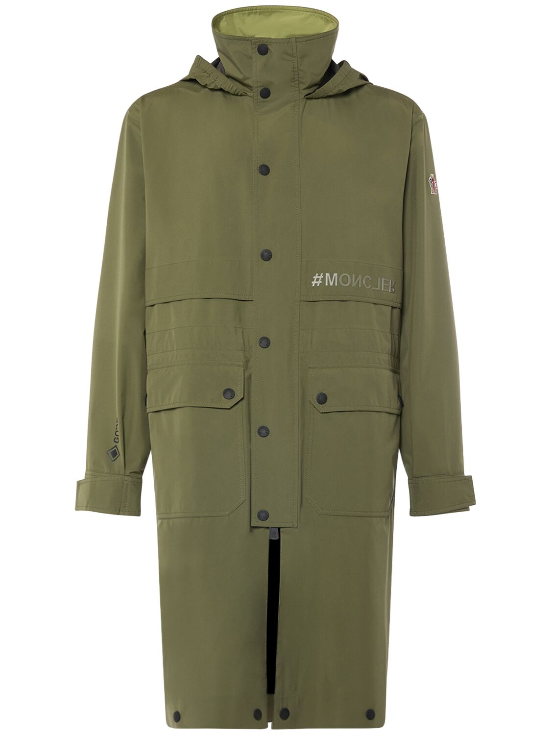 Shop Moncler Steig Tech Parka In Green