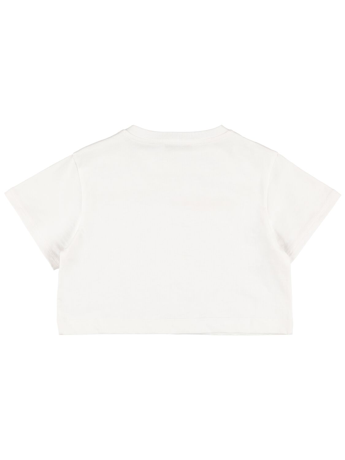 Shop Missoni Embroidered Logo Cotton Jersey T-shirt In White