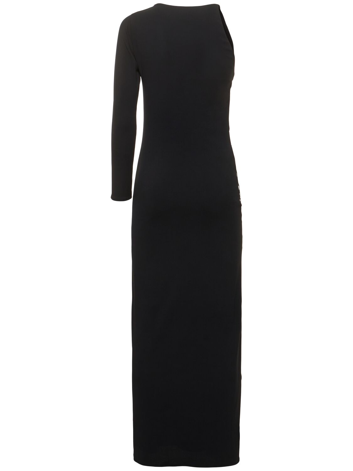 Shop Leslie Amon Allegra Jersey Maxi Dress In Black