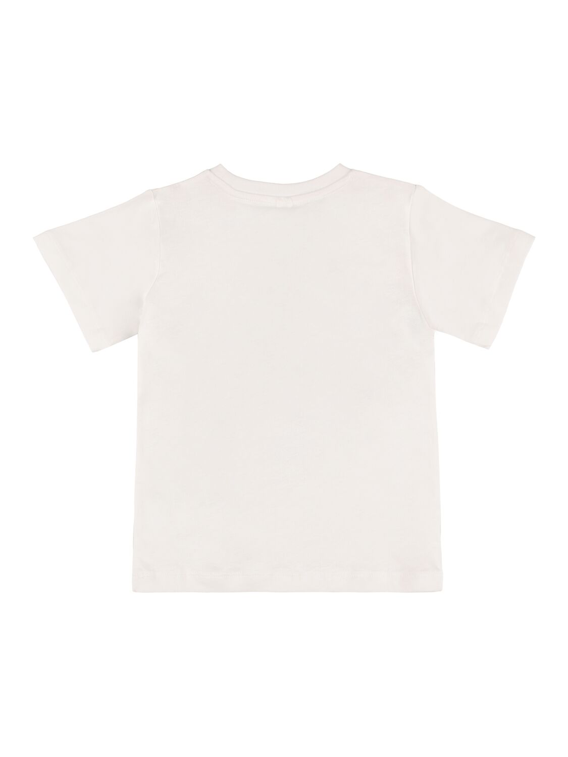 Shop Stella Mccartney Printed Organic Cotton Jersey T-shirt In White