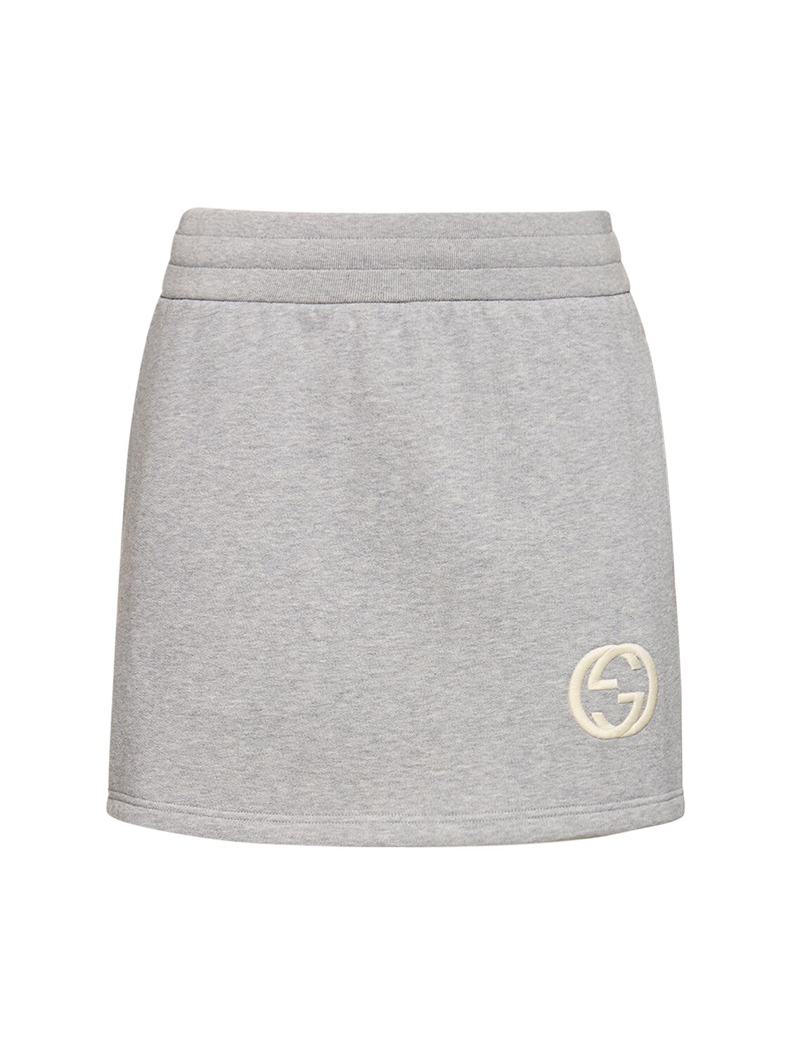 Image of Fleece Cotton Mini Skirt