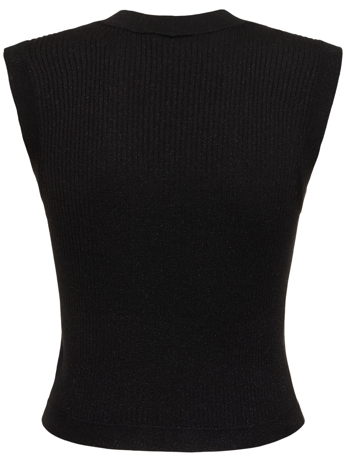 Shop Brunello Cucinelli Rib Knit Cashmere Blend Vest In Black