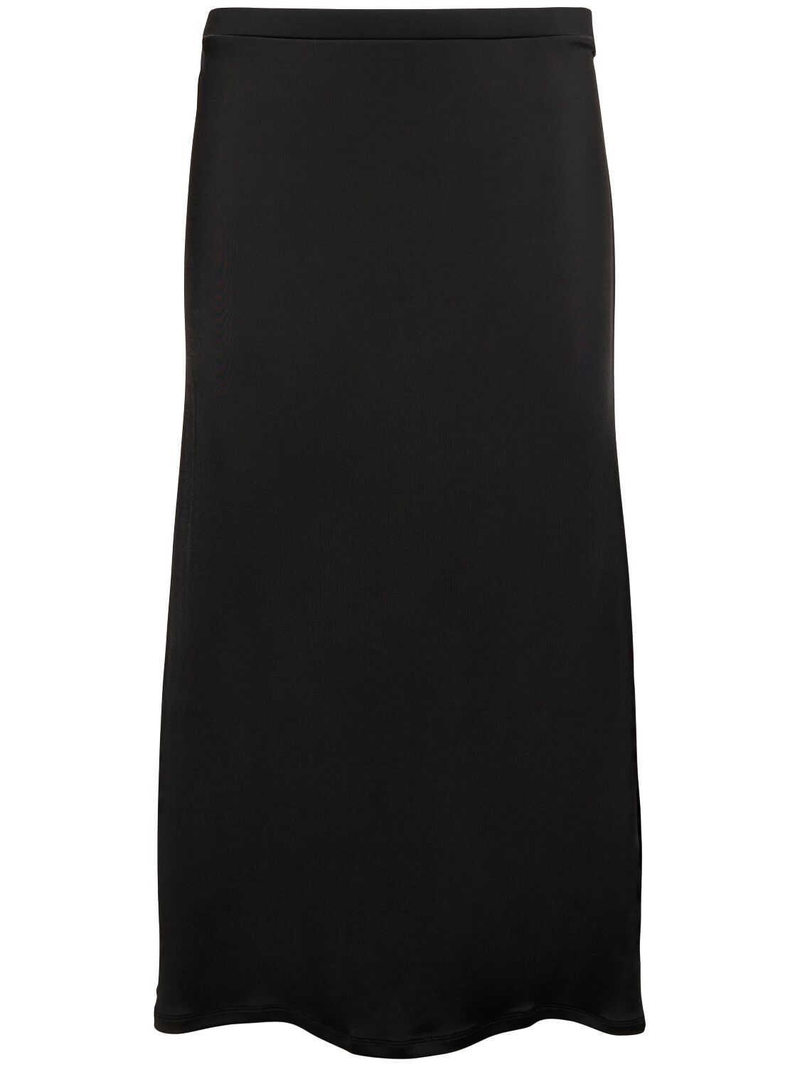 Tove Flor Viscose Jersey Midi Skirt In Black