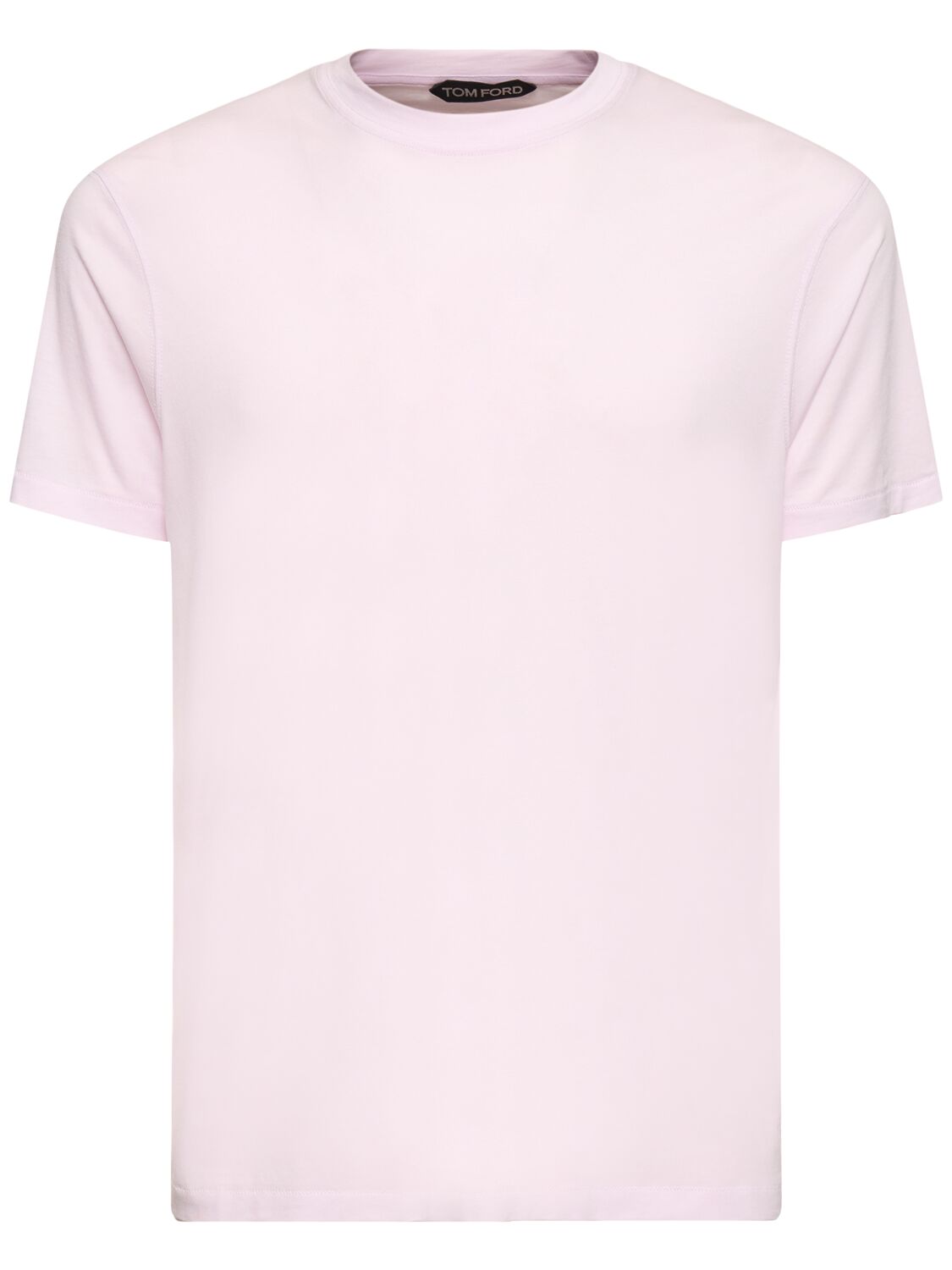 Tom Ford Lyocell & Cotton T-shirt In Pale Lilac