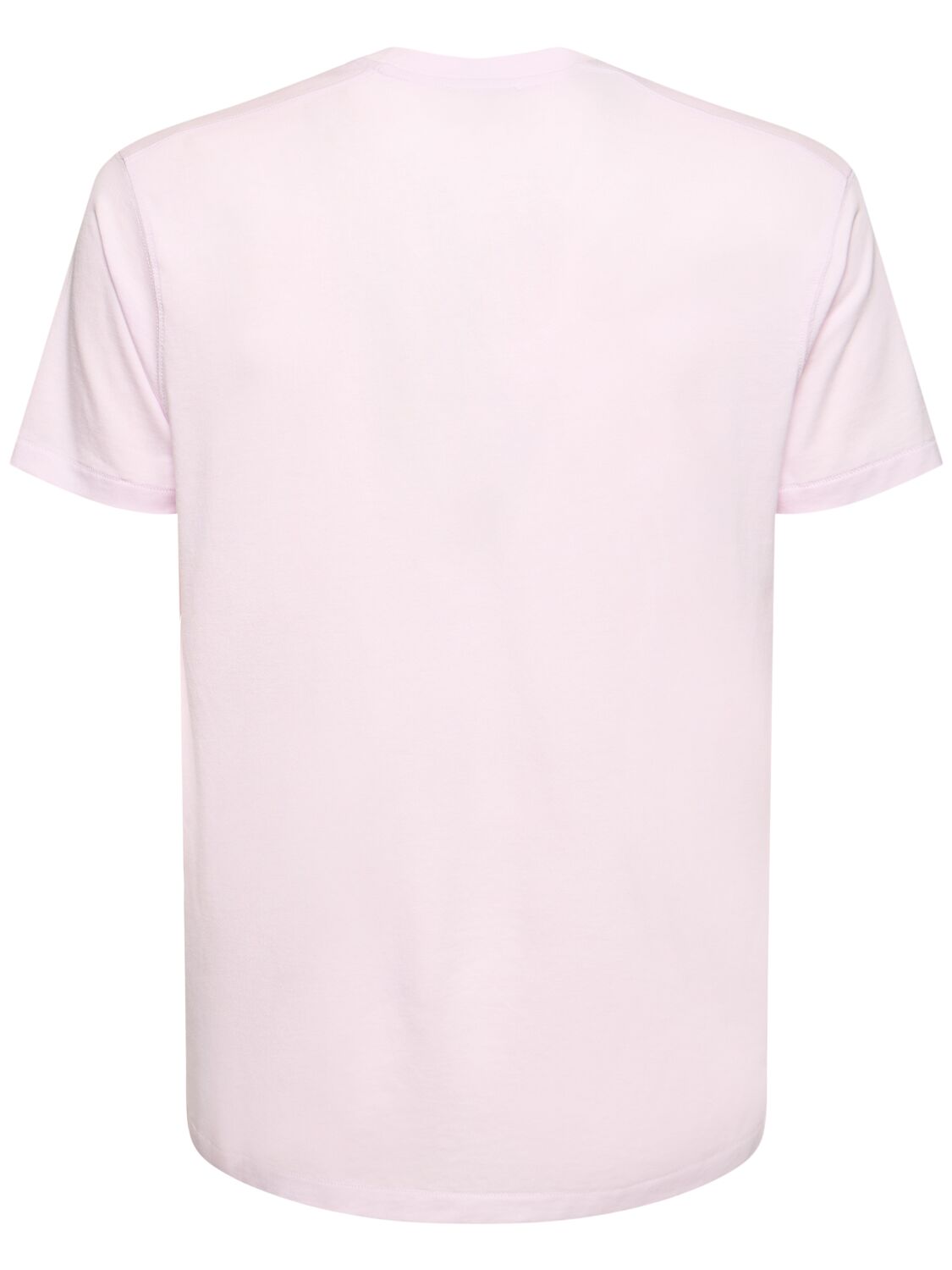 Shop Tom Ford Lyocell & Cotton T-shirt In Pale Lilac