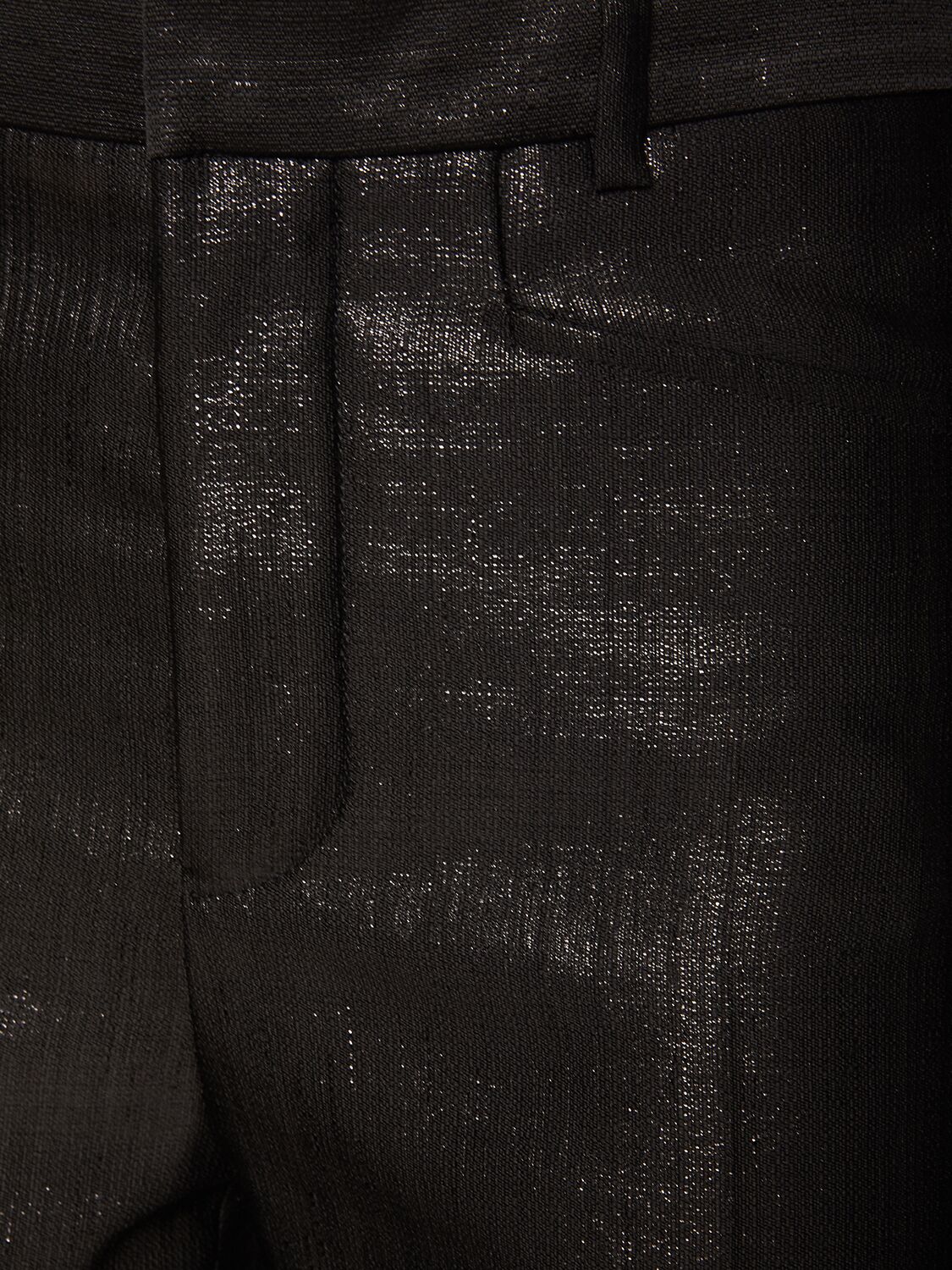 Shop Tom Ford Lurex Wool Blend Midrise Straight Pants In Black