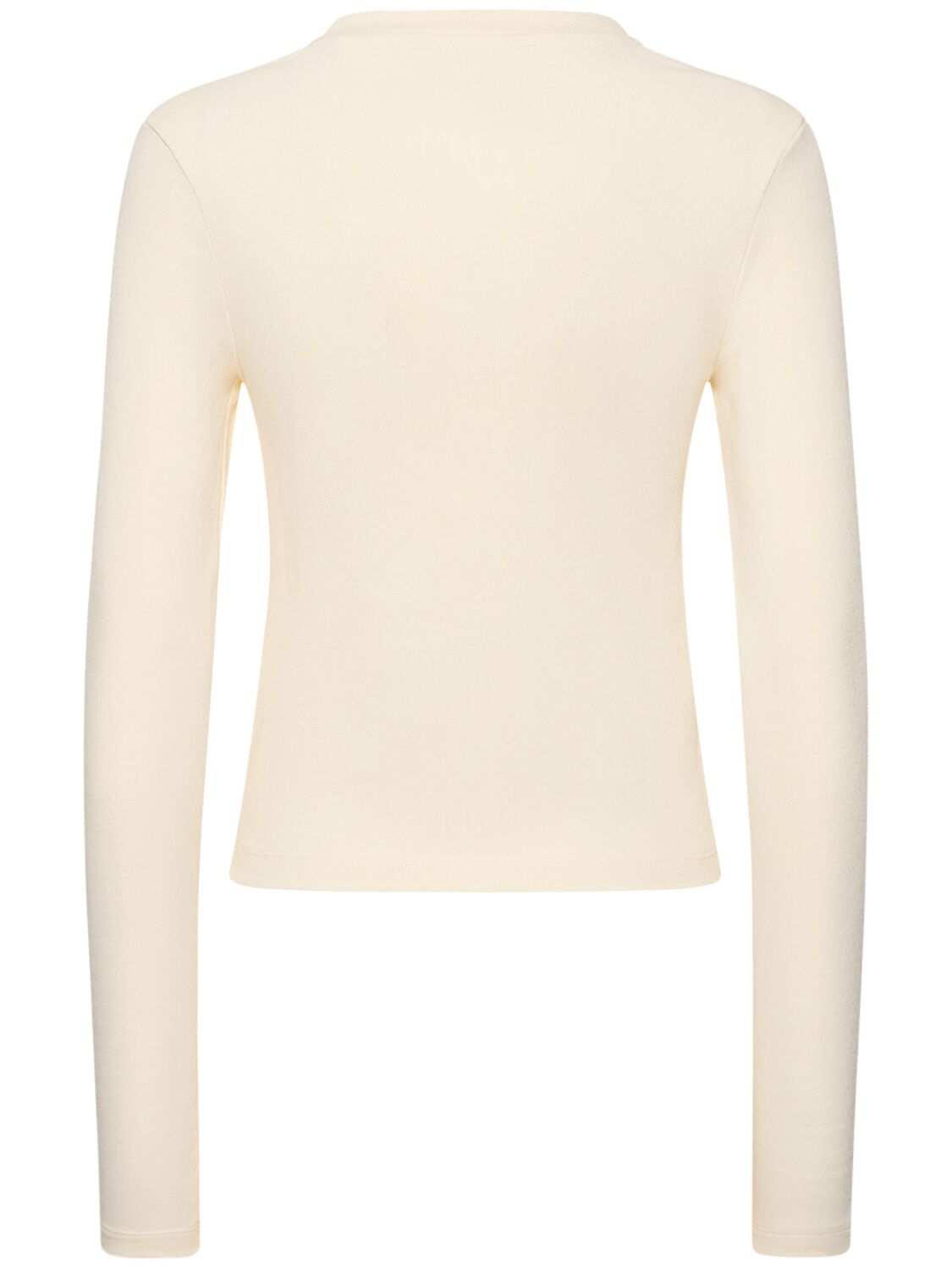 Shop Cannari Concept Printed Cotton Long Sleeve Shirt In White