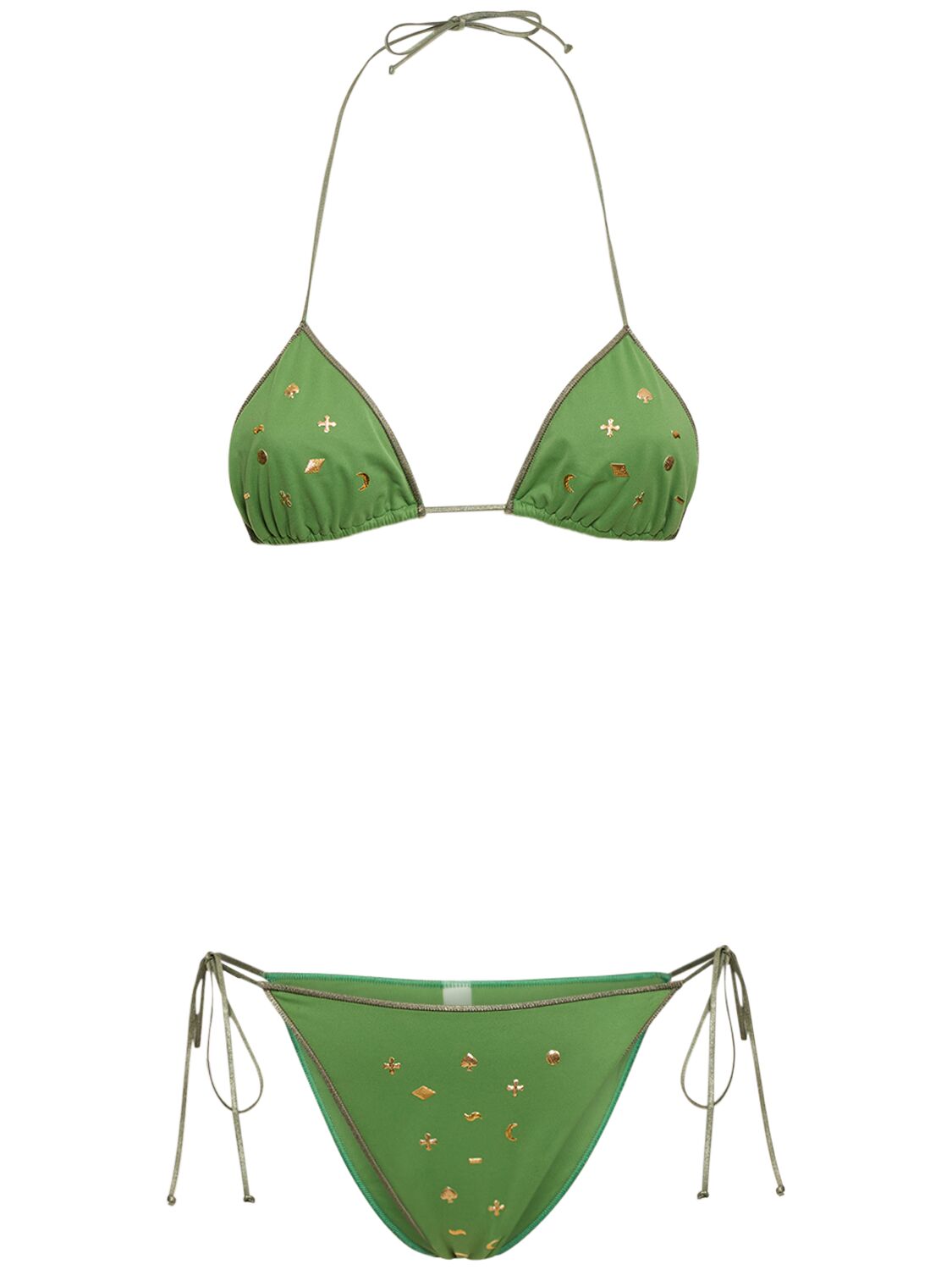 Reina Olga Sam Triangle Bikini In Green