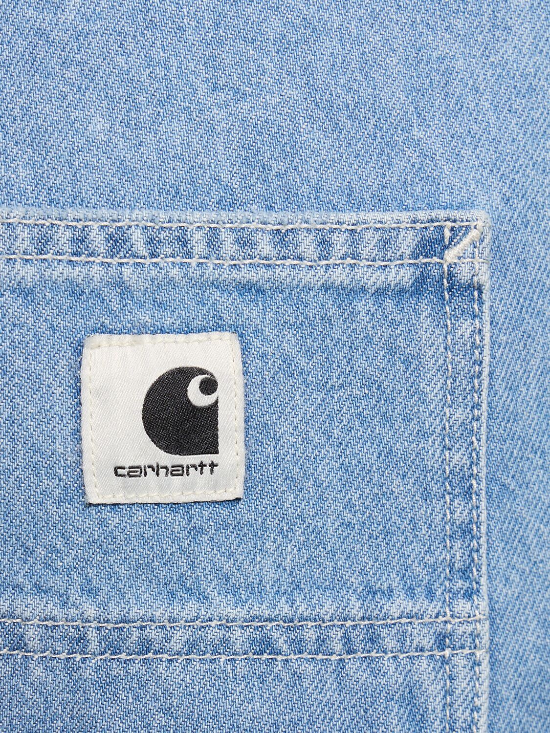 Shop Carhartt Regular Stonewashed Loose Fit Jeans In Light Blue