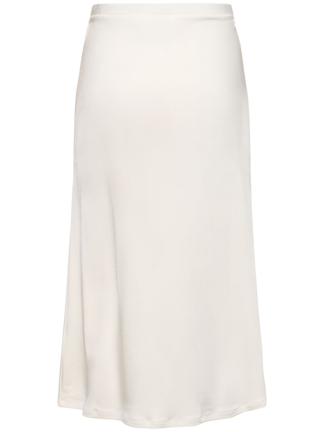 Shop Tove Flor Viscose Jersey Midi Skirt In White