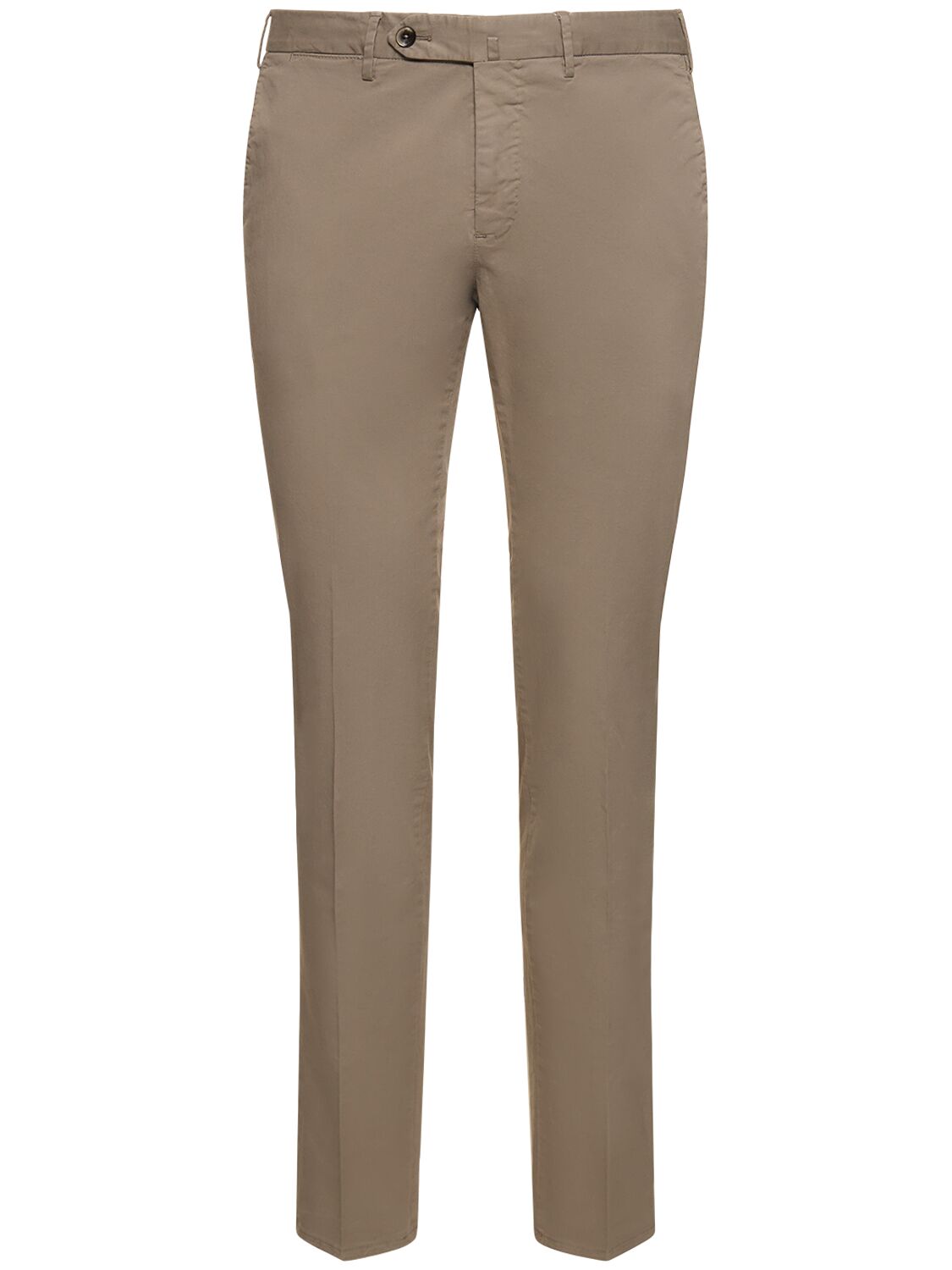 Pt Torino Slim Light Stretch Gabardine Pants In Fango