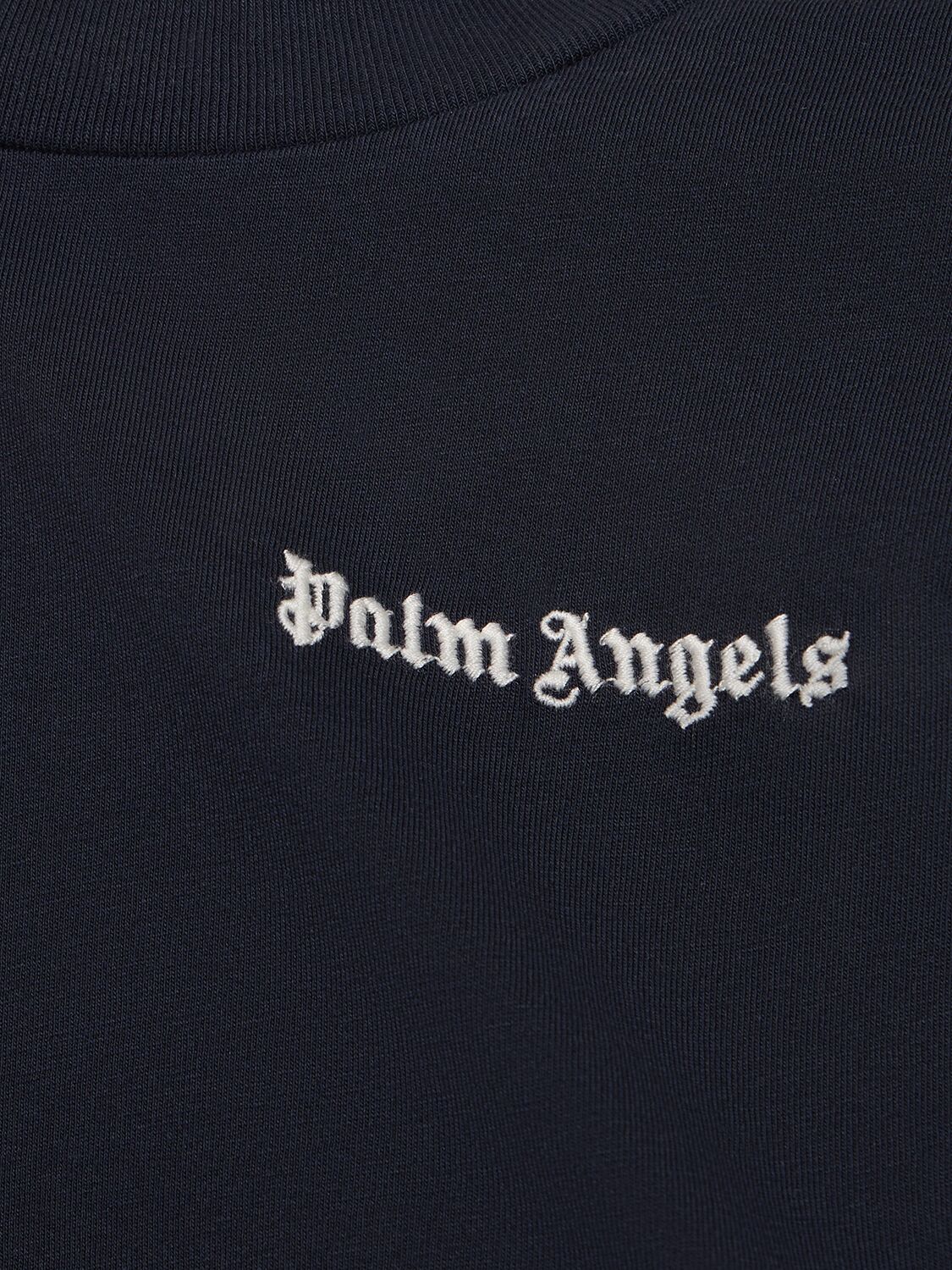 Shop Palm Angels Pack Of 3 Classic Logo Cotton T-shirts In 멀티컬러