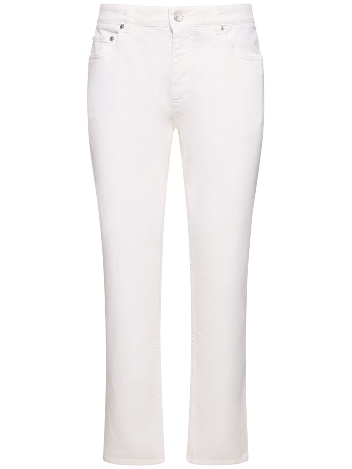 Etro Stretch Cotton Jeans In White
