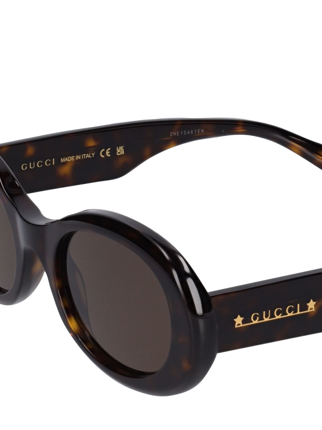 Shop Gucci Gg1587s Acetate Sunglasses In Havana