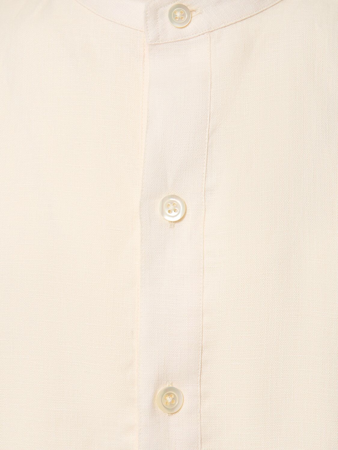 Shop Pt Torino Linen Mariner Shirt In White