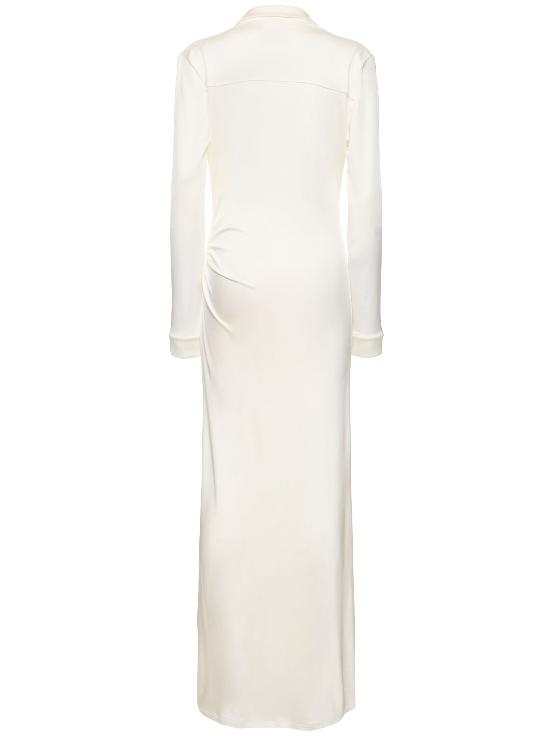 Shop Tove Iana Viscose Jersey L/s Long Dress In White
