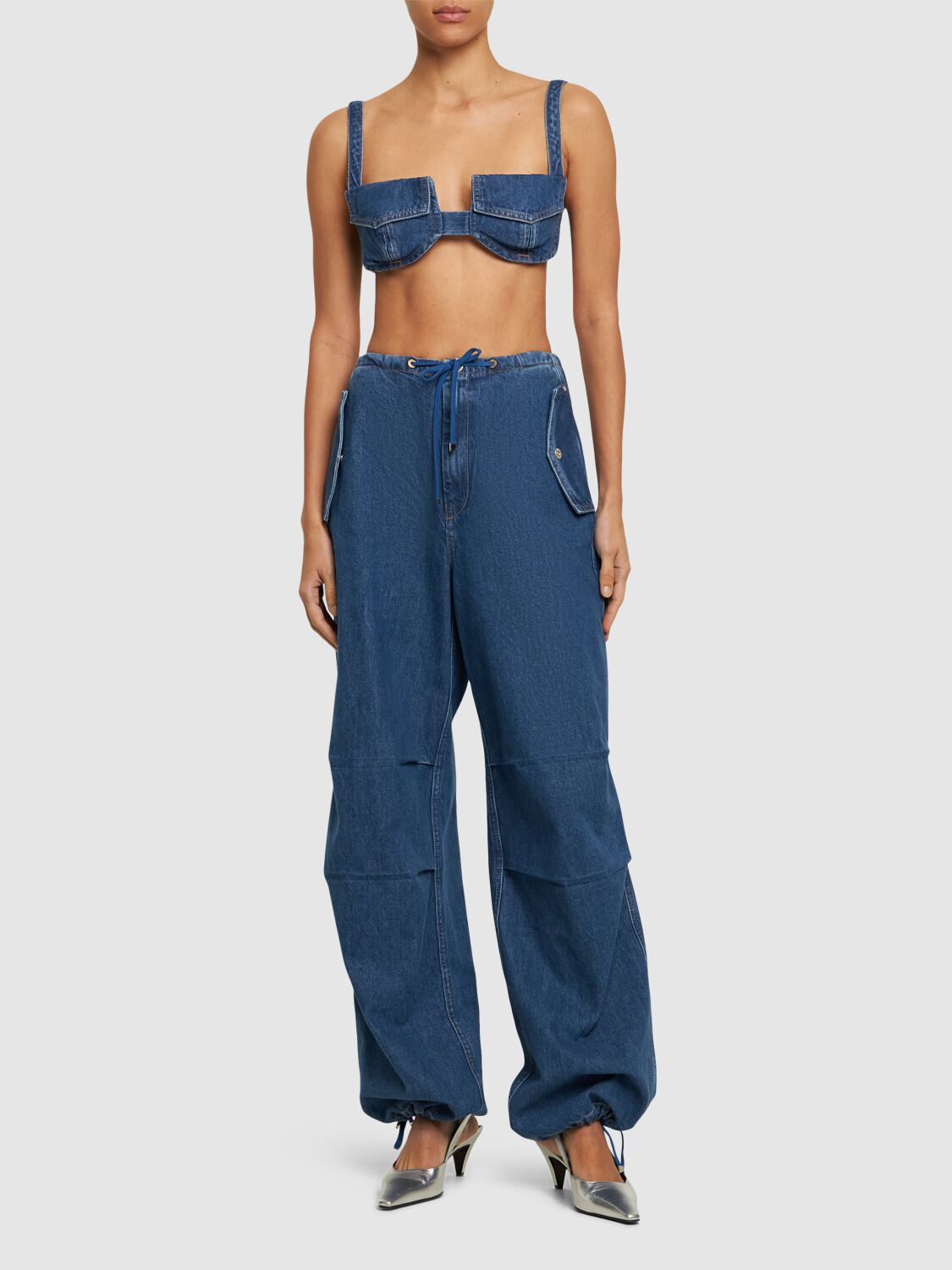 Denim Bra Top