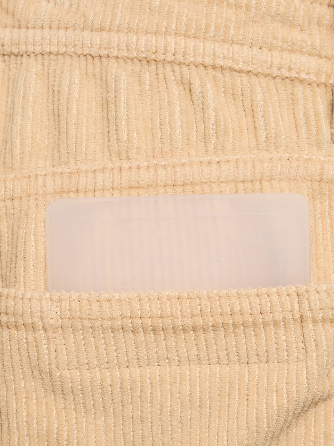 Shop Cannari Concept Velvet Cotton Cuffed Pants In Beige