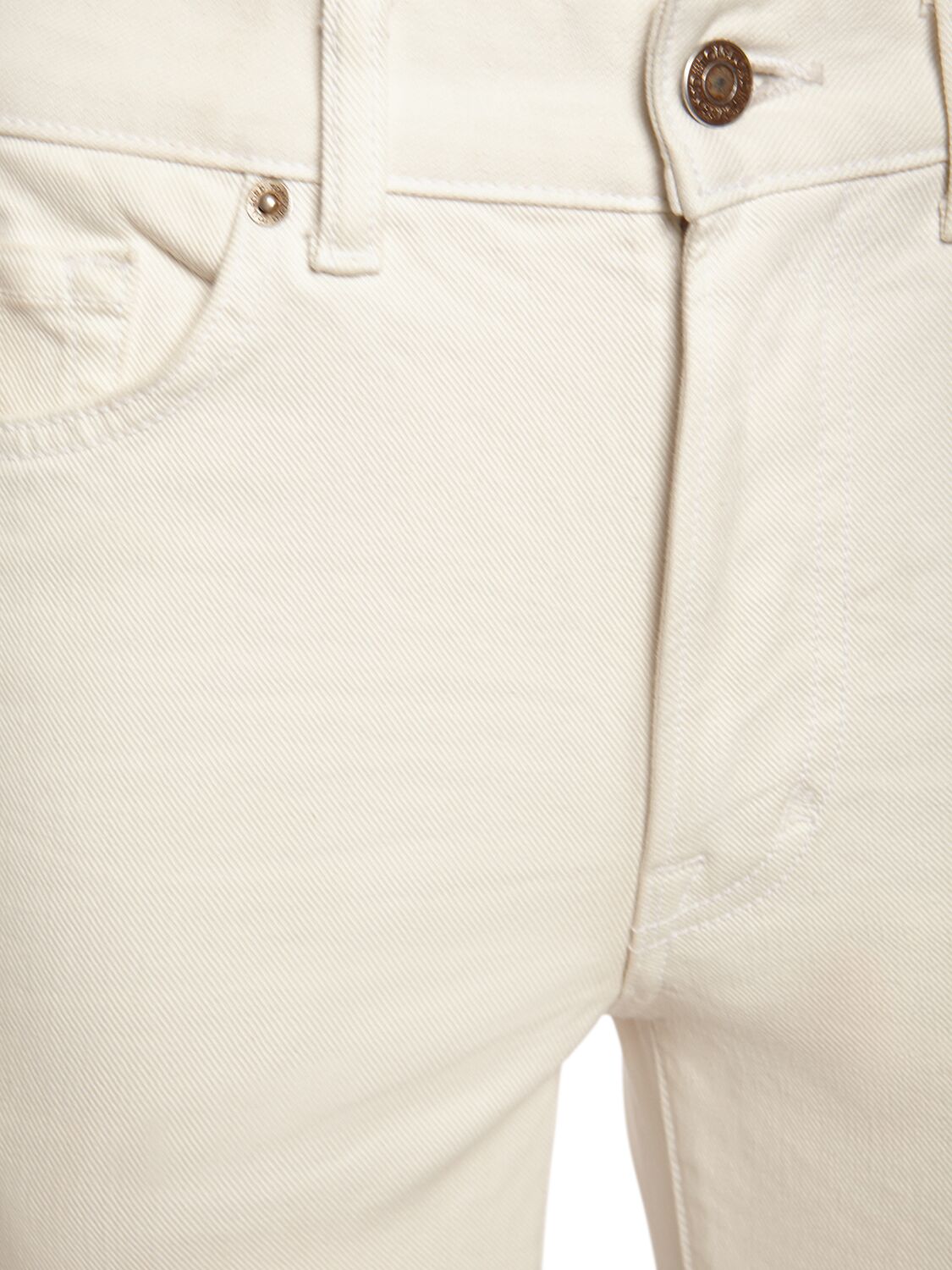 Shop Tom Ford Denim & Twill Midrise Flared Jeans In White