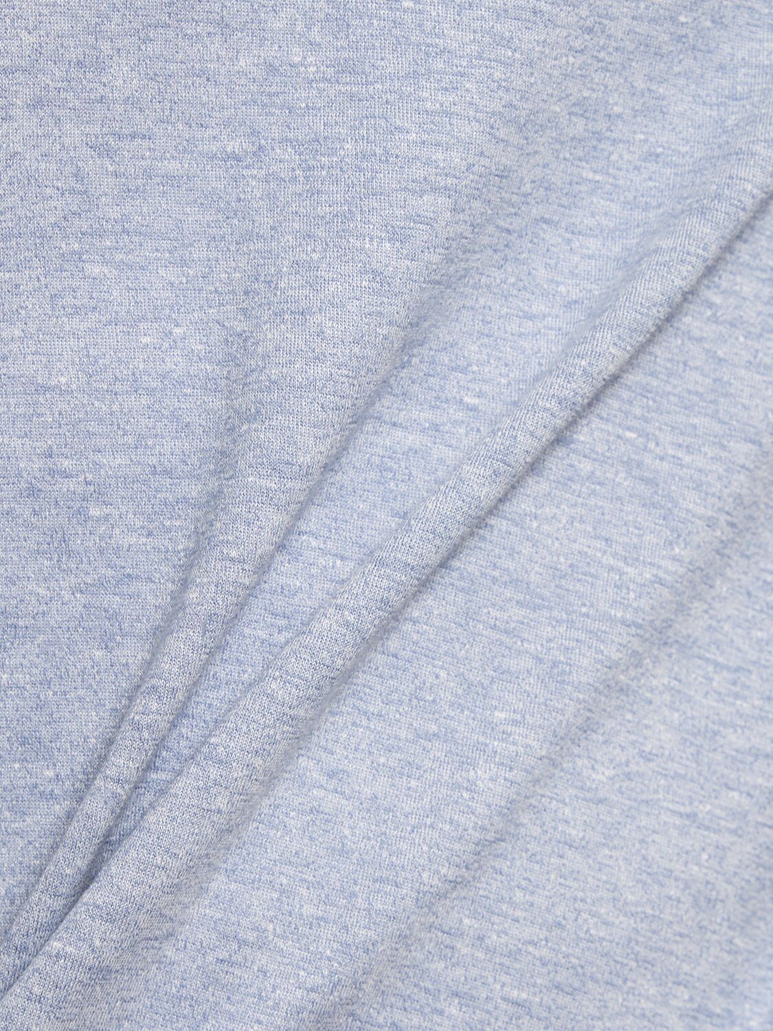 Shop Brunello Cucinelli Cotton & Linen Jersey Solid T-shirt In Sky Blue