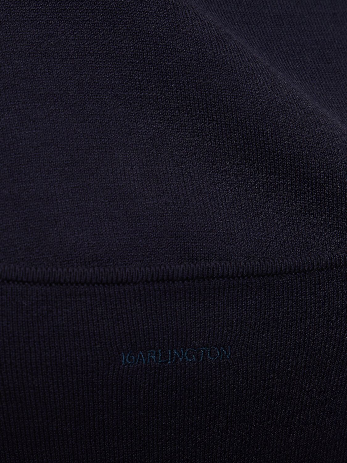 Shop 16arlington Supra Silk & Cotton Knit Crop Top In Dark Blue