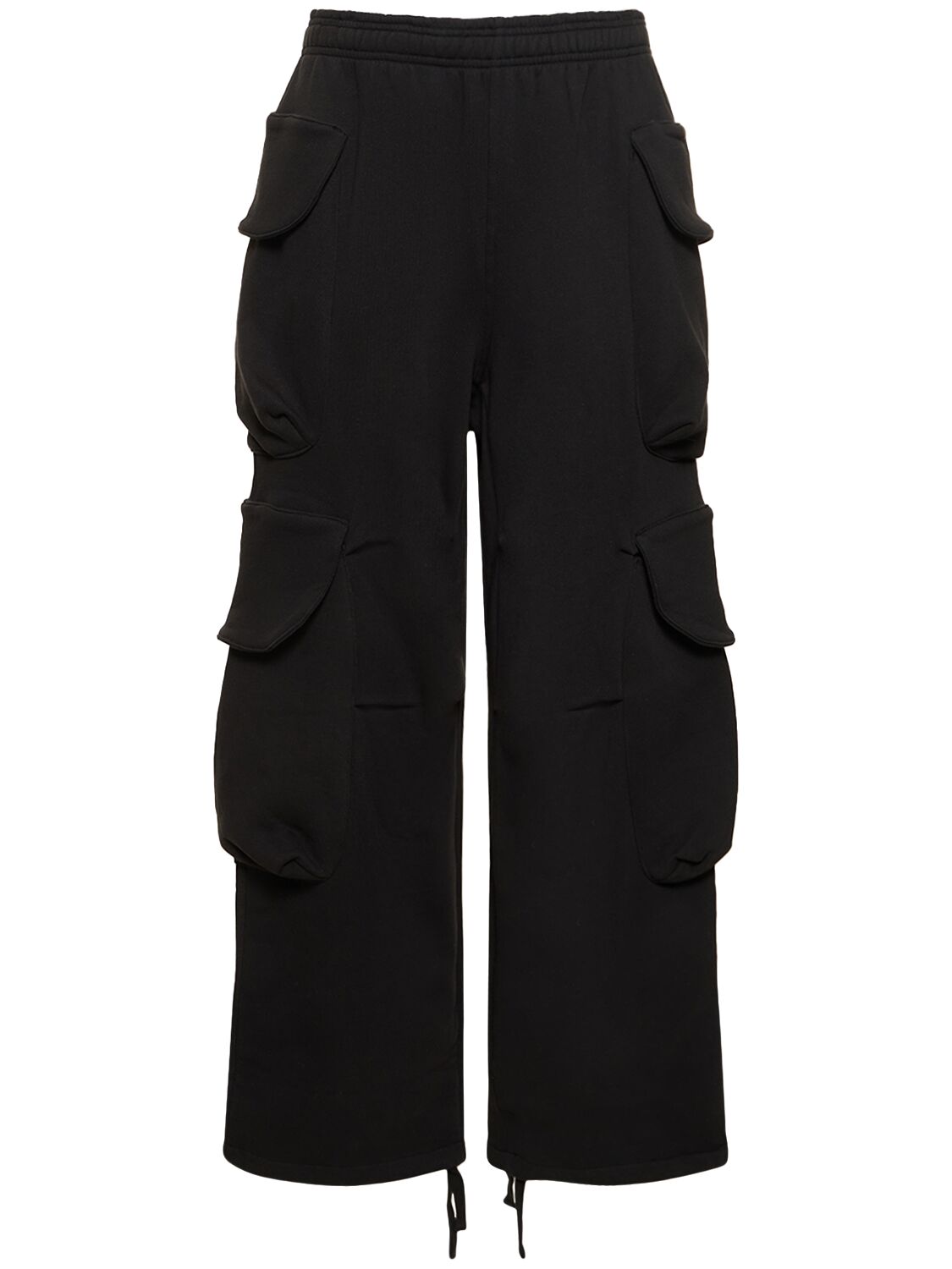 Entire Studios Heavy Cotton Cargo Trousers In Soot