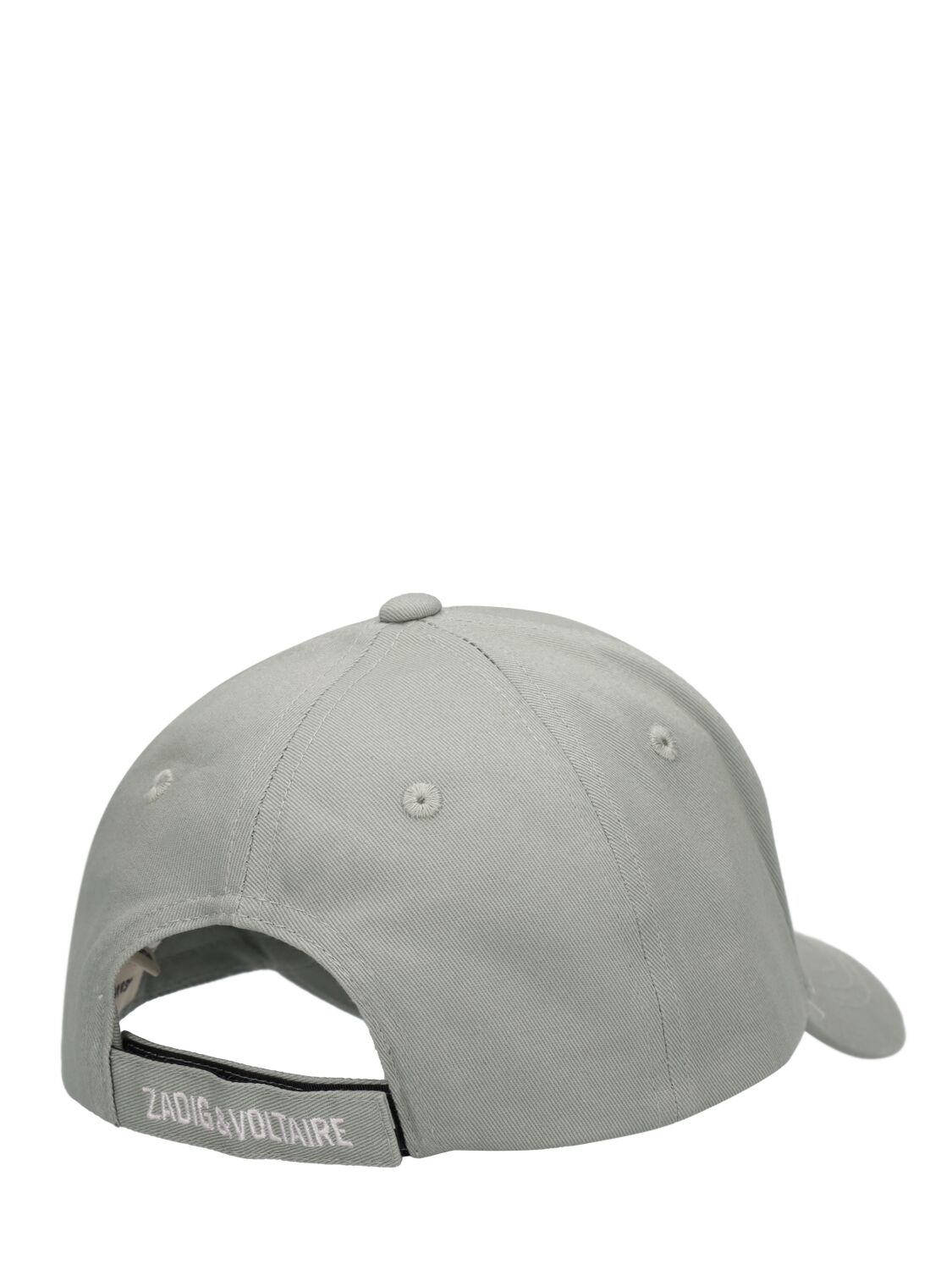 Shop Zadig & Voltaire Embroidered Cotton Baseball Hat In Military Green