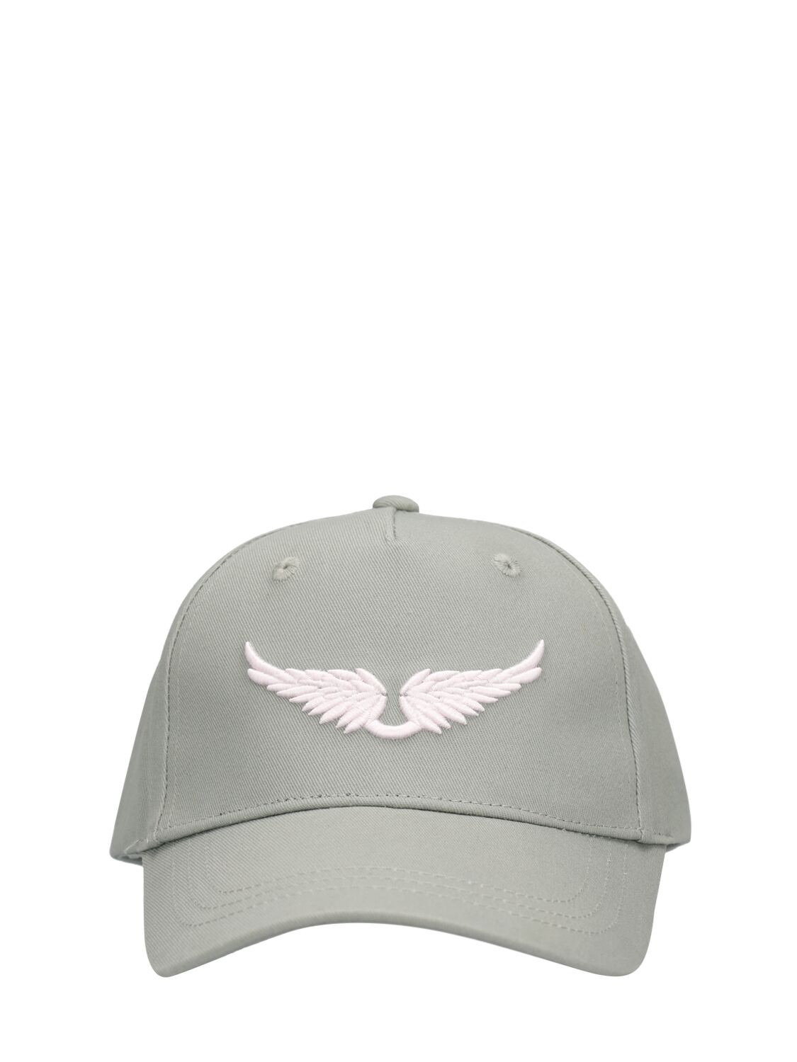ZADIG & VOLTAIRE EMBROIDERED COTTON BASEBALL HAT