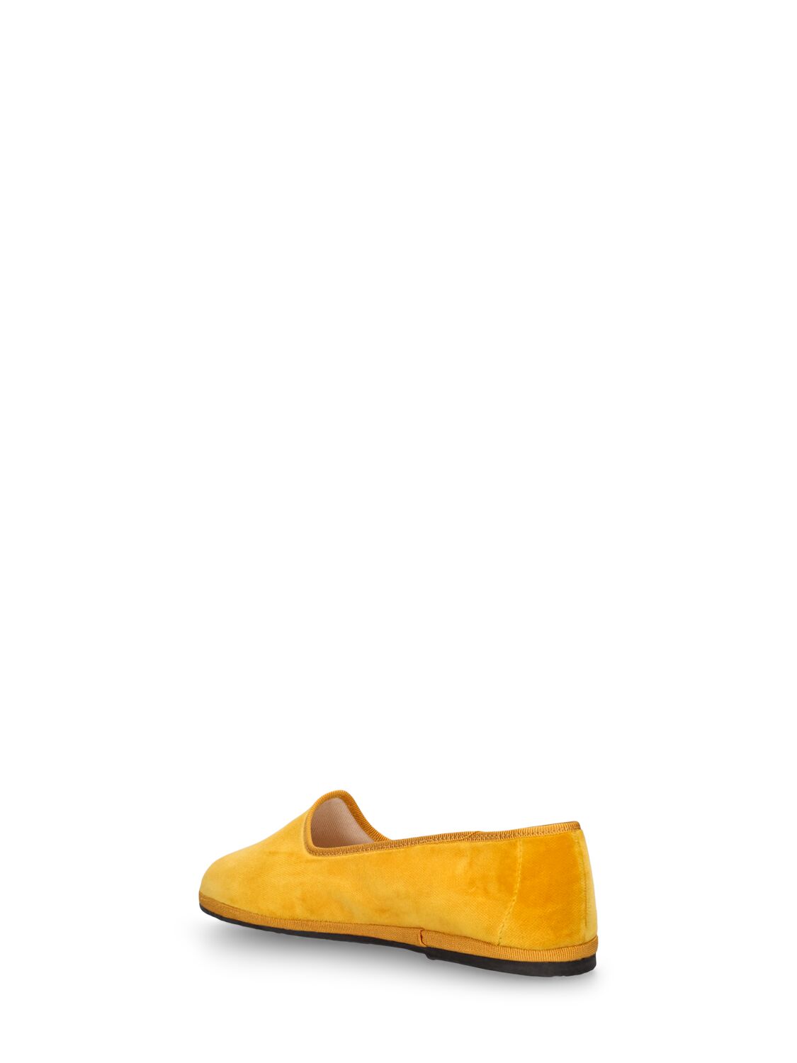 Shop Il Gufo Velvet Loafers In Yellow