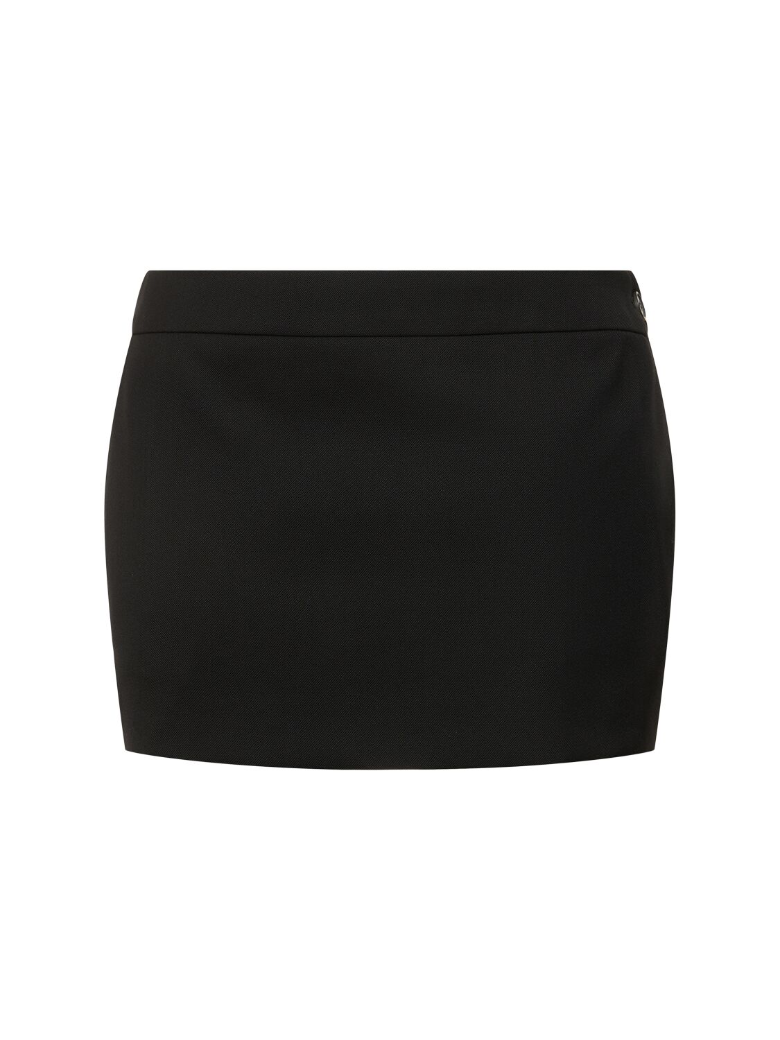 Shop Wardrobe.nyc Wool Mini Skirt In Black