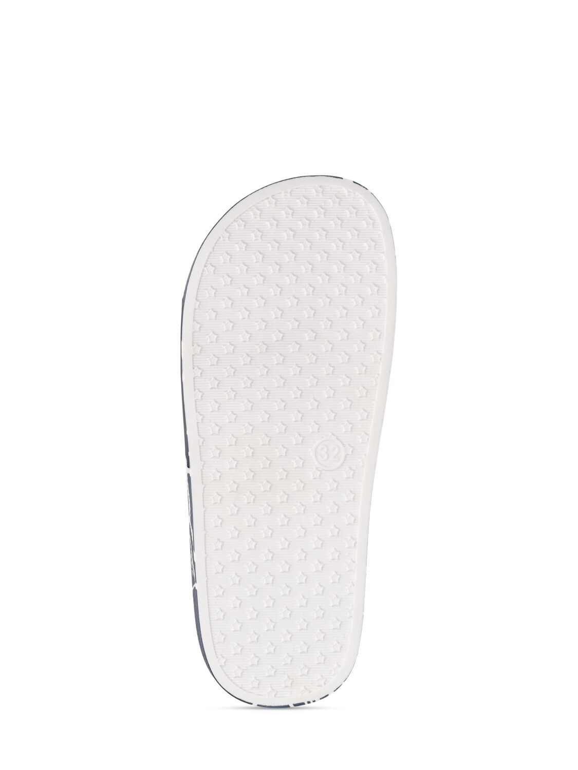 Shop Kenzo Logo Rubber Slide Sandals In Navy