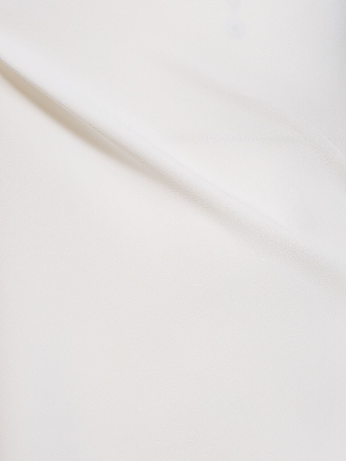 Shop Giambattista Valli Crepe Long Sleeve Maxi Dress In Ivory