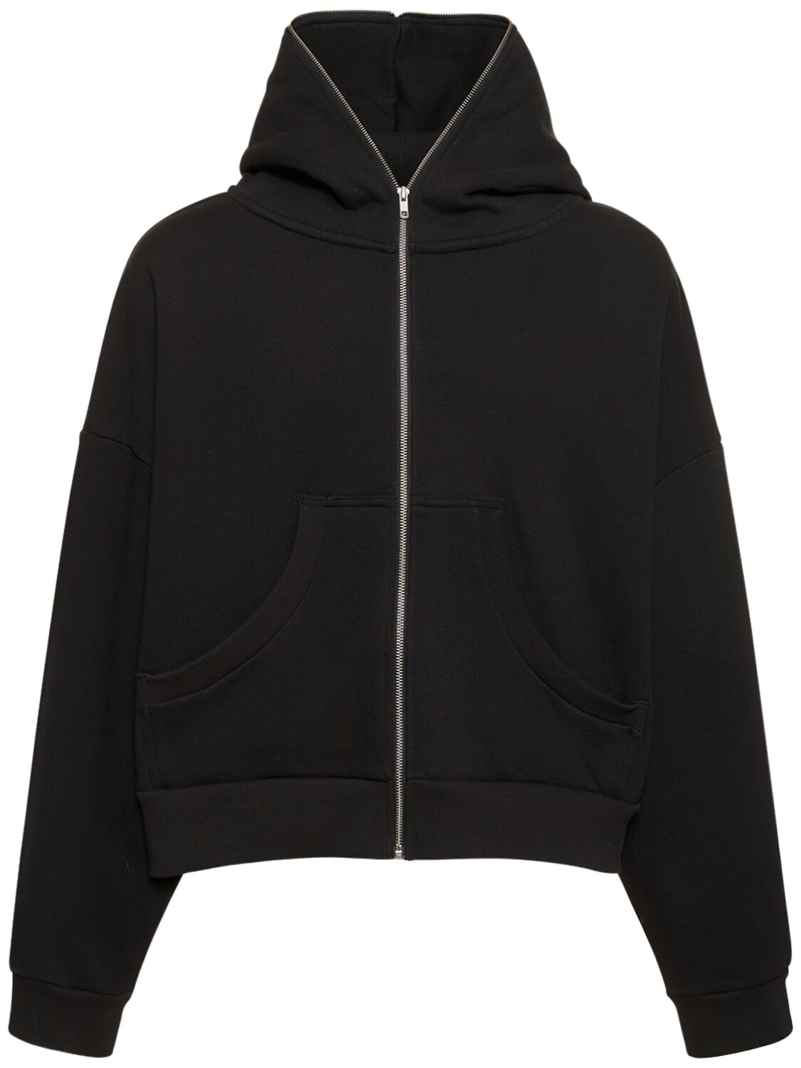 Entire Studios Eternal Cotton Zip Hoodie In Soot