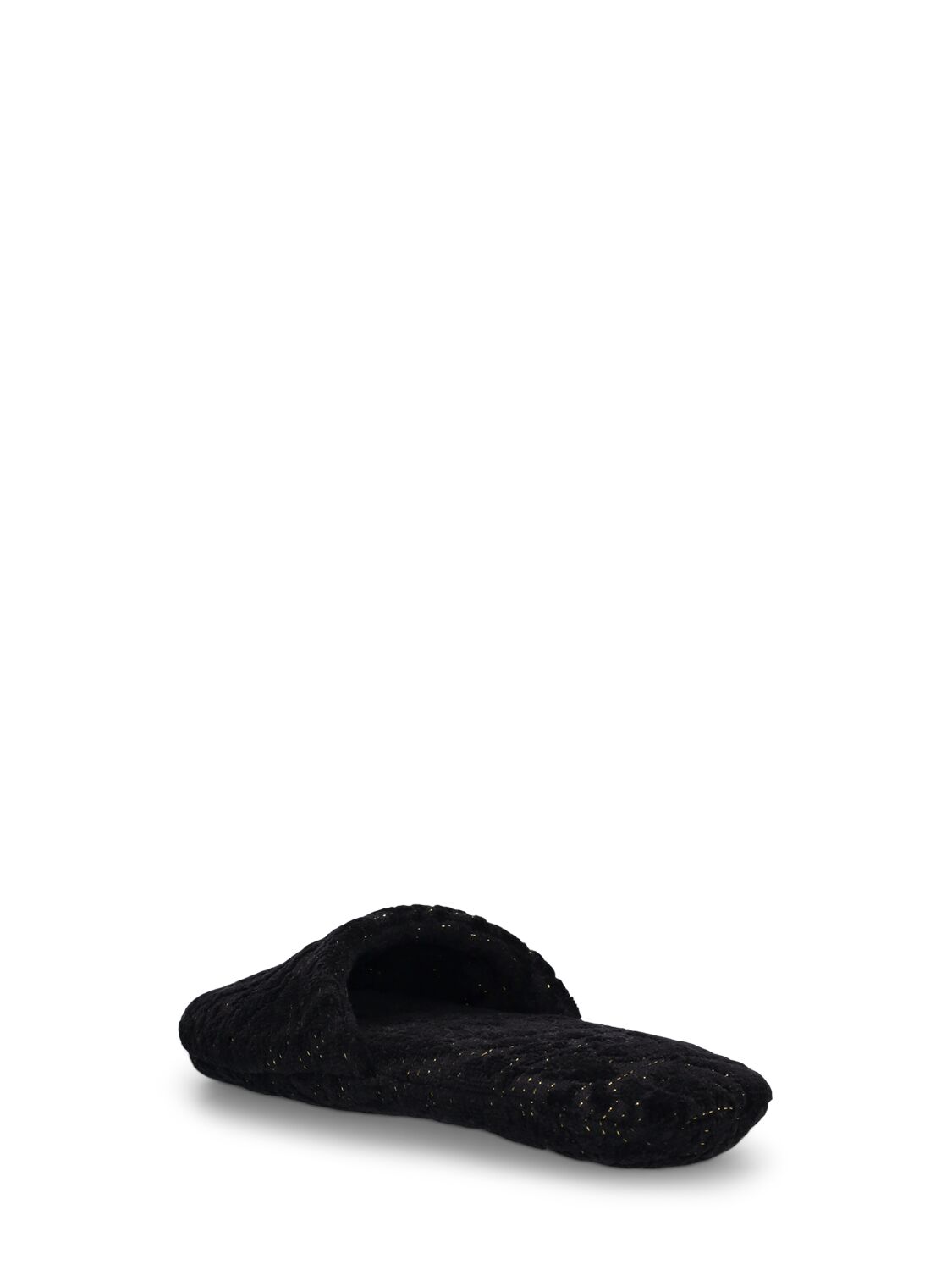 Shop Versace Barocco Renaissance Bath Slippers In Anthracite