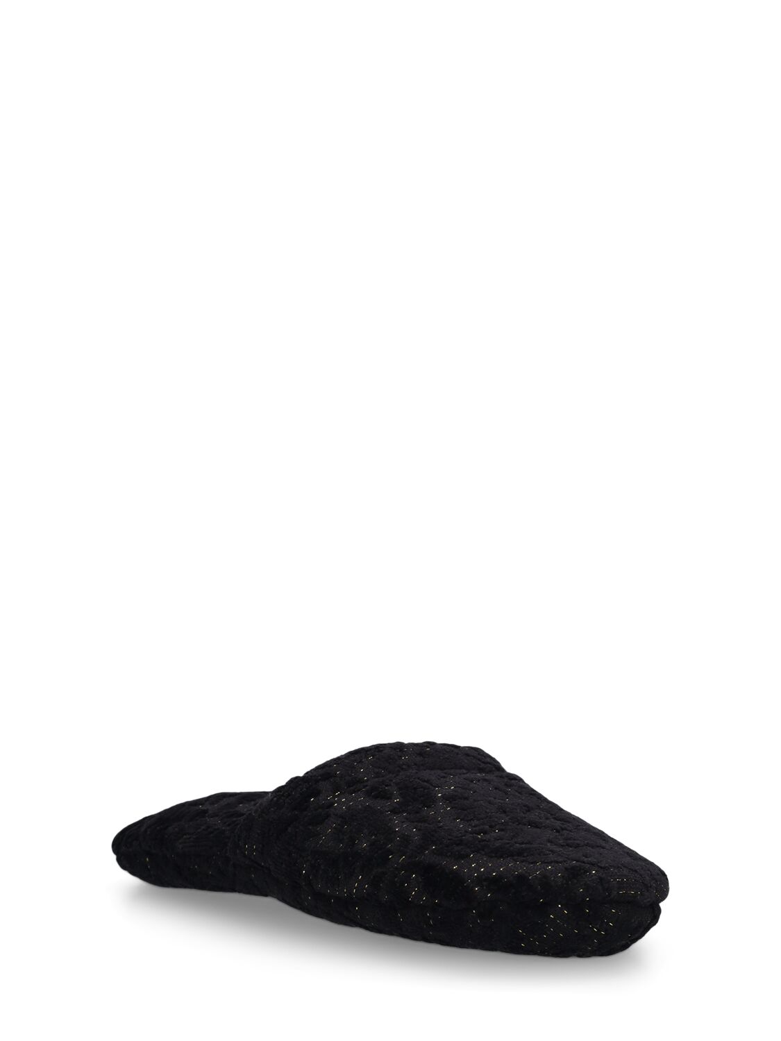 Shop Versace Barocco Renaissance Bath Slippers In Anthracite