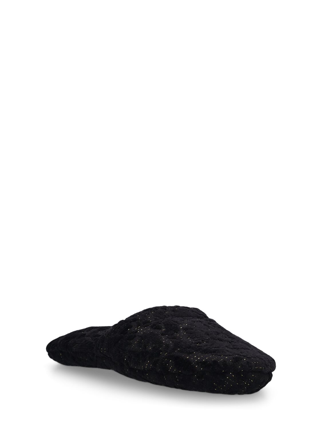 Versace Barocco Renaissance Bath Slippers In Anthracite