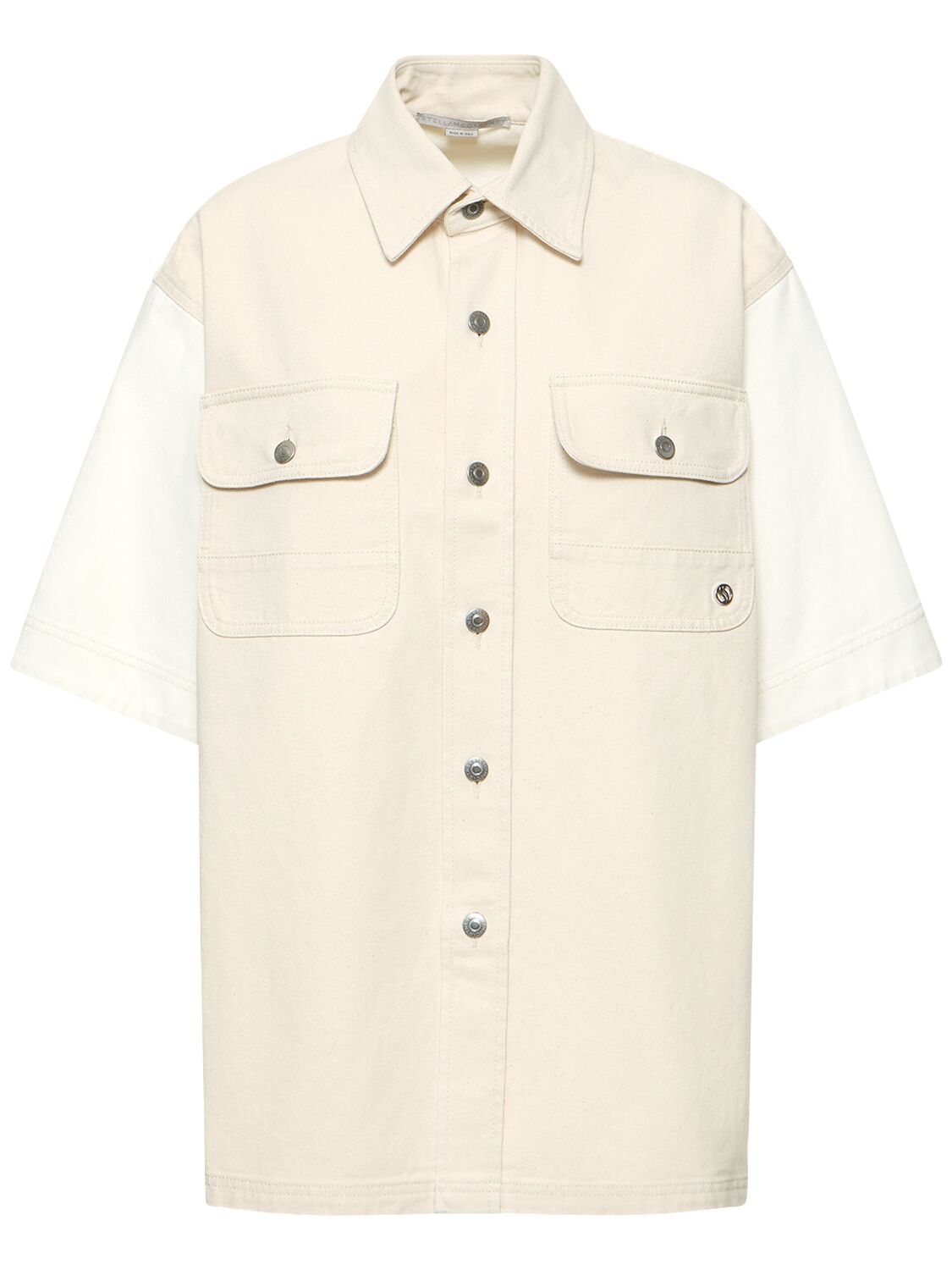 Denim Short Sleeve Shirt Jacket