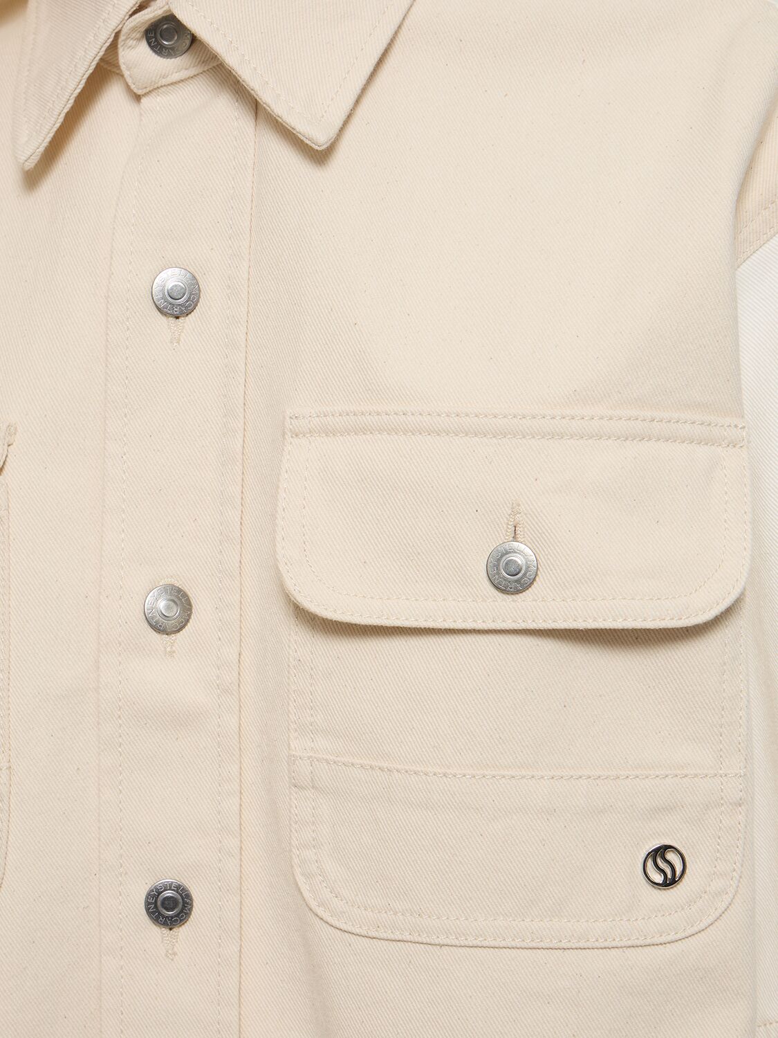 STELLA MCCARTNEY DENIM SHORT SLEEVE SHIRT JACKET 