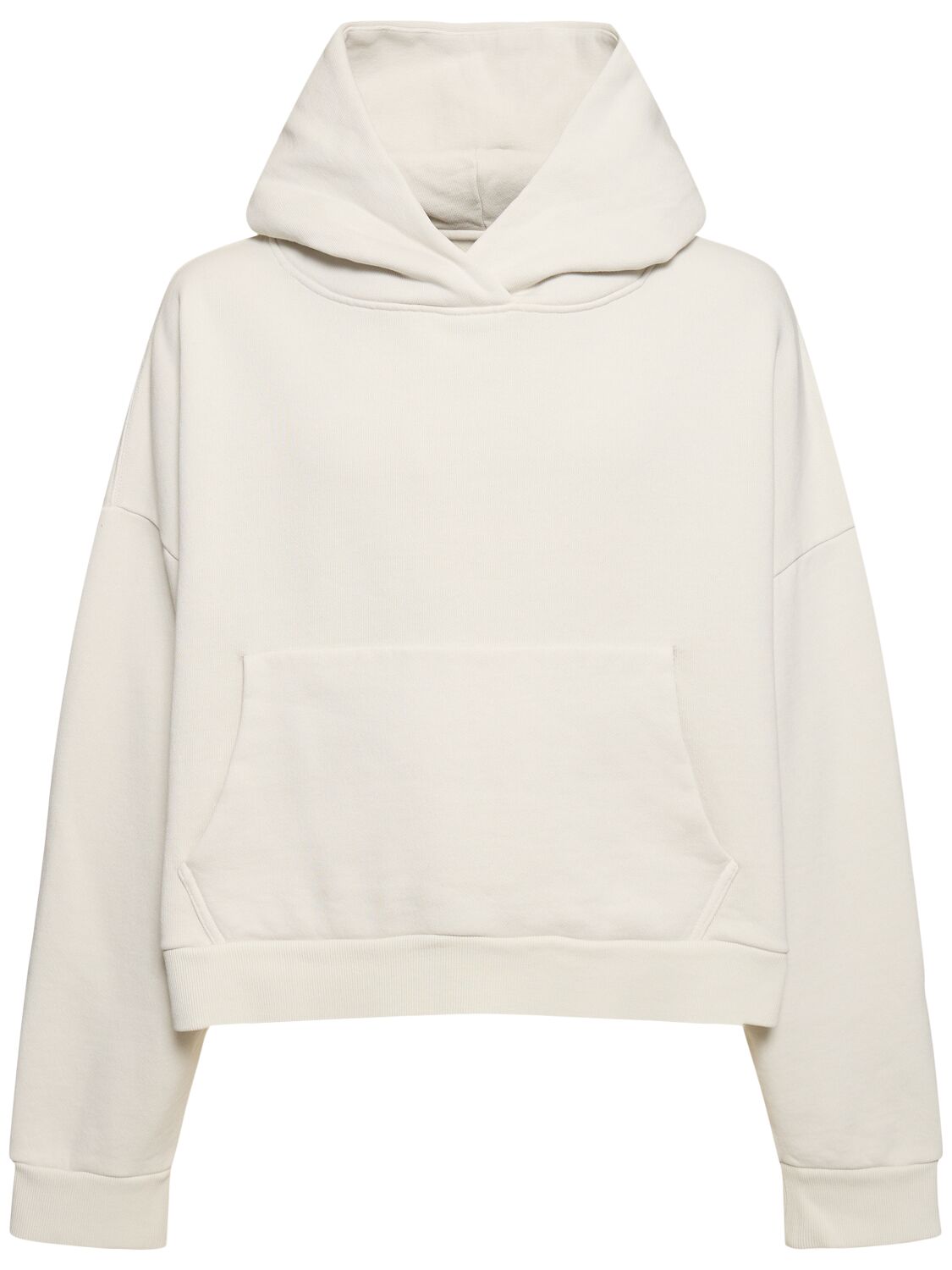 Entire Studios Heavy Washed Cotton Hoodie In Rice