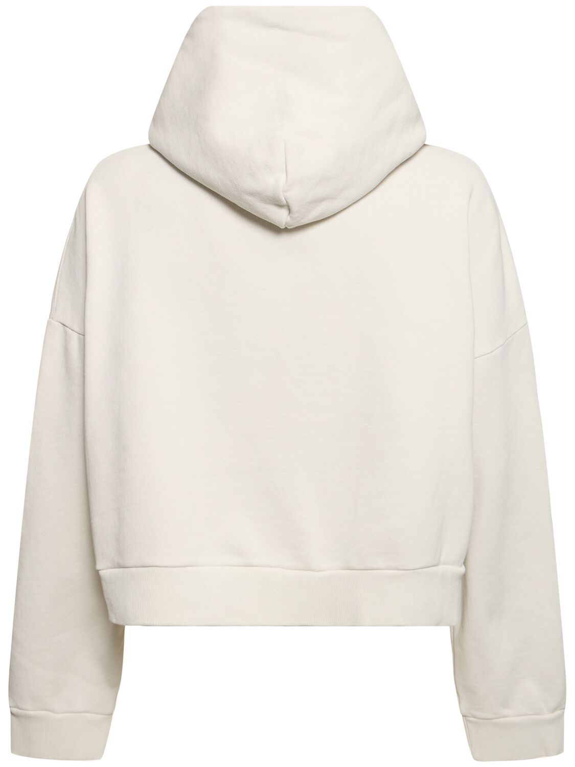 Shop Entire Studios Heavy Washed Cotton Hoodie In Rice