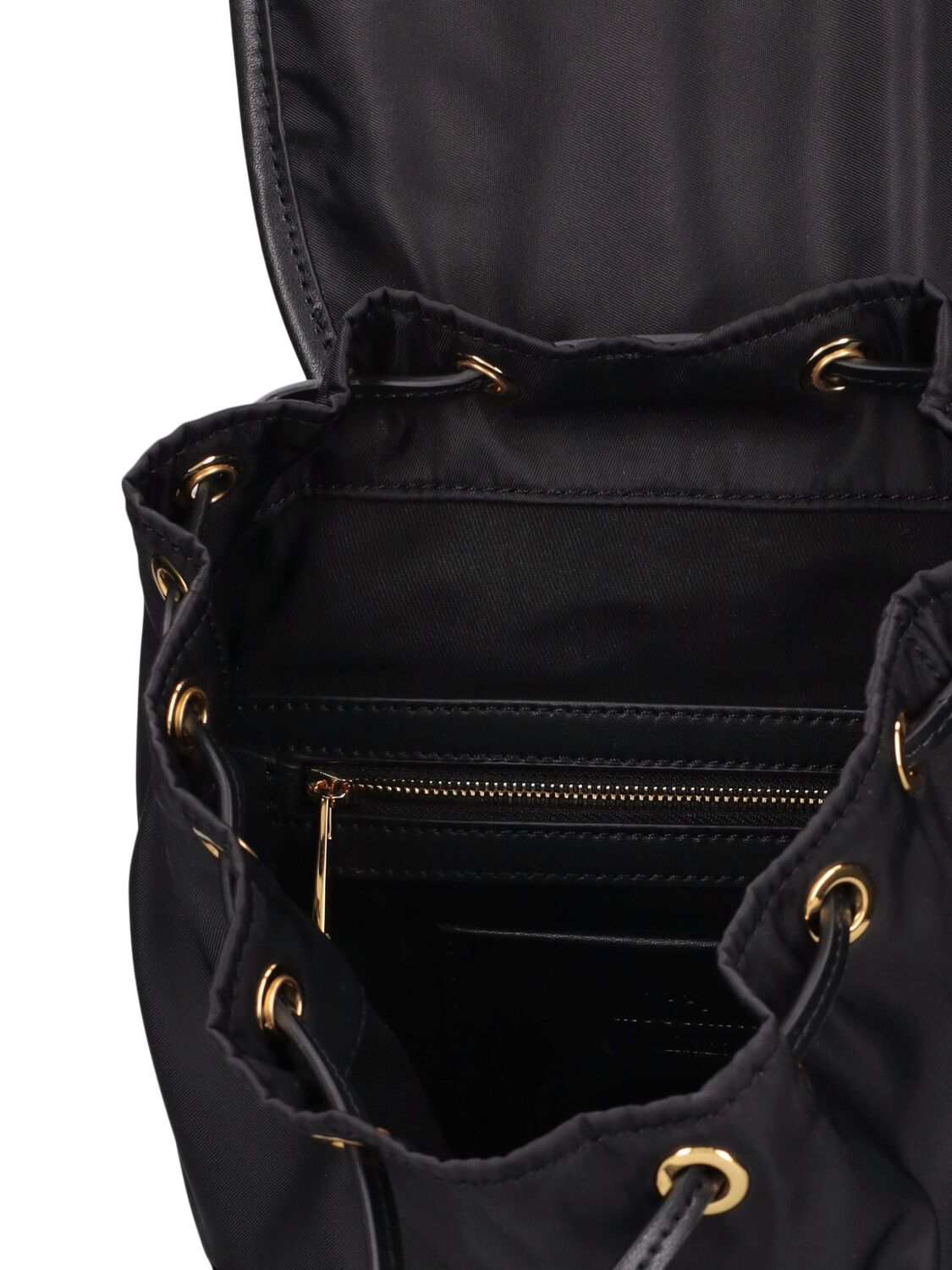 Shop Moschino Nylon Backpack In Black