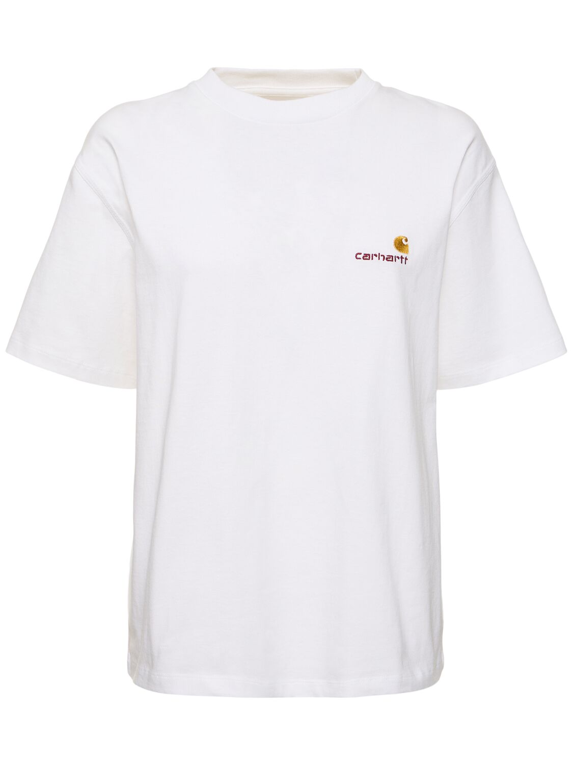 Shop Carhartt American Script Loose Fit T-shirt In White