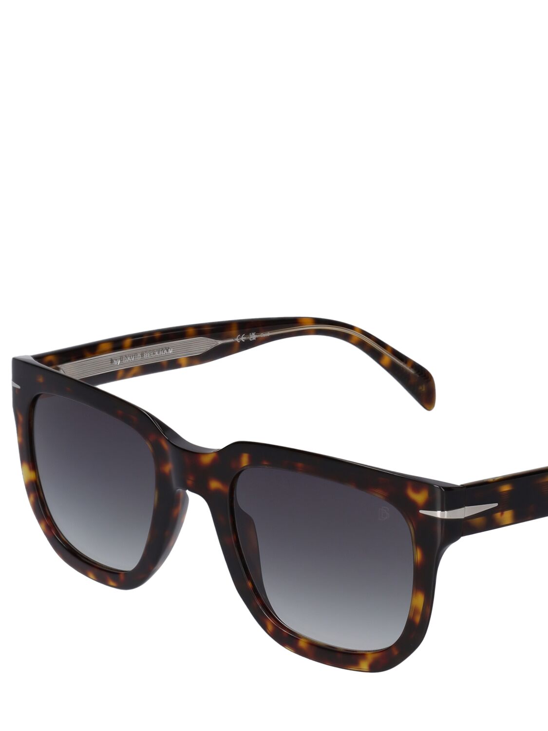 Shop Db Eyewear By David Beckham Db Squared Acetate Sunglasses In Havana